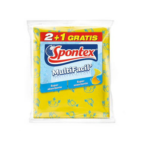 Bayeta multifácil super absorbente Spontex 3 unidades 3 ud