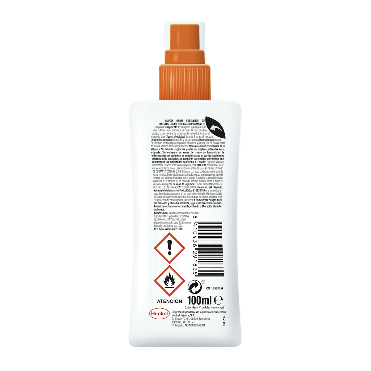 Repelente De Mosquitos Tropical Bloom Derm 100Ml