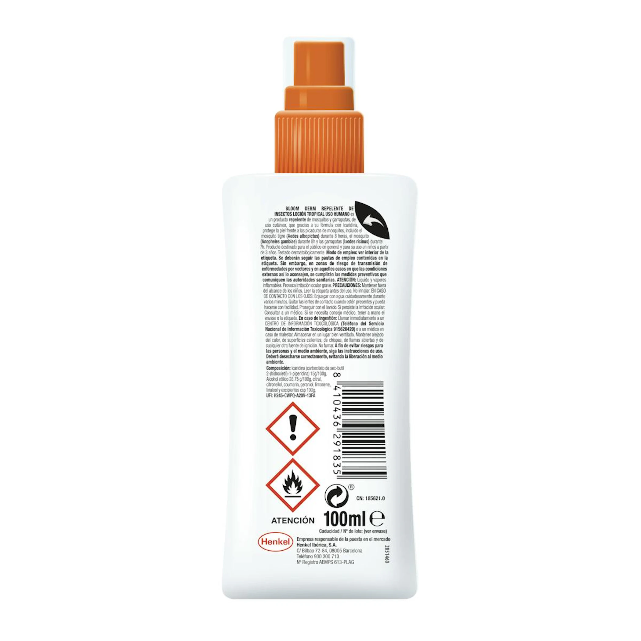 Repelente De Mosquitos Tropical Bloom Derm 100Ml