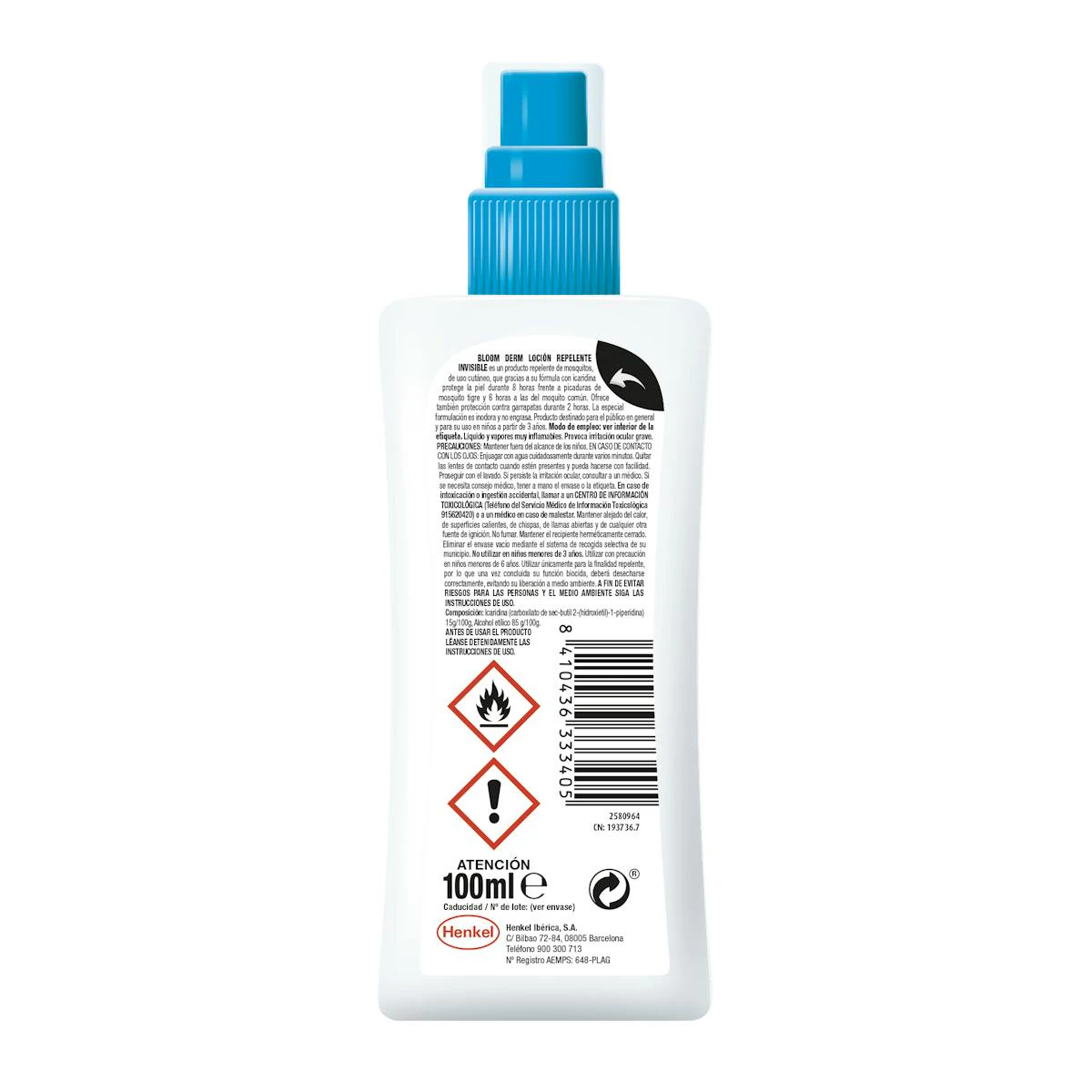 Repelente De Mosquitos Invisível Bloom Derm 100Ml
