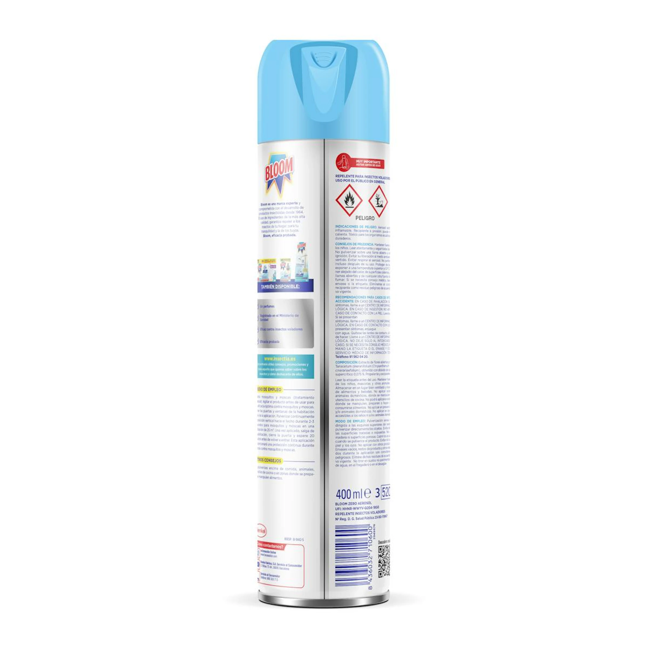 Inseticida Moscas e Mosquitos Bloom Zero 400Ml