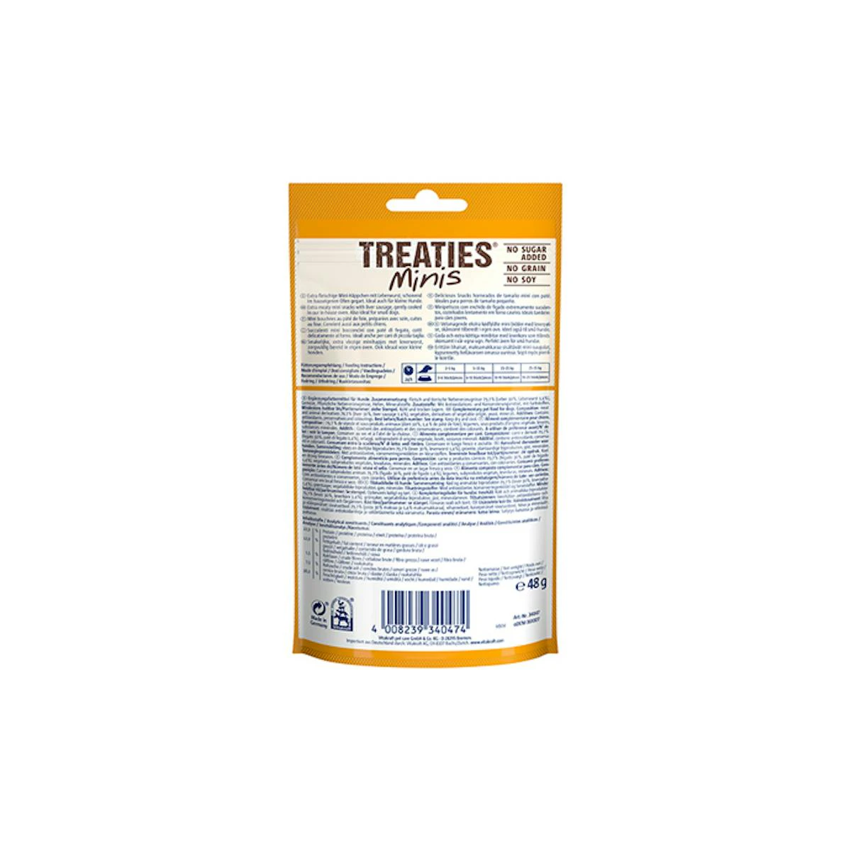 Bocaditos Mini Para Perros Con Paté Vitakraft 48 Gr