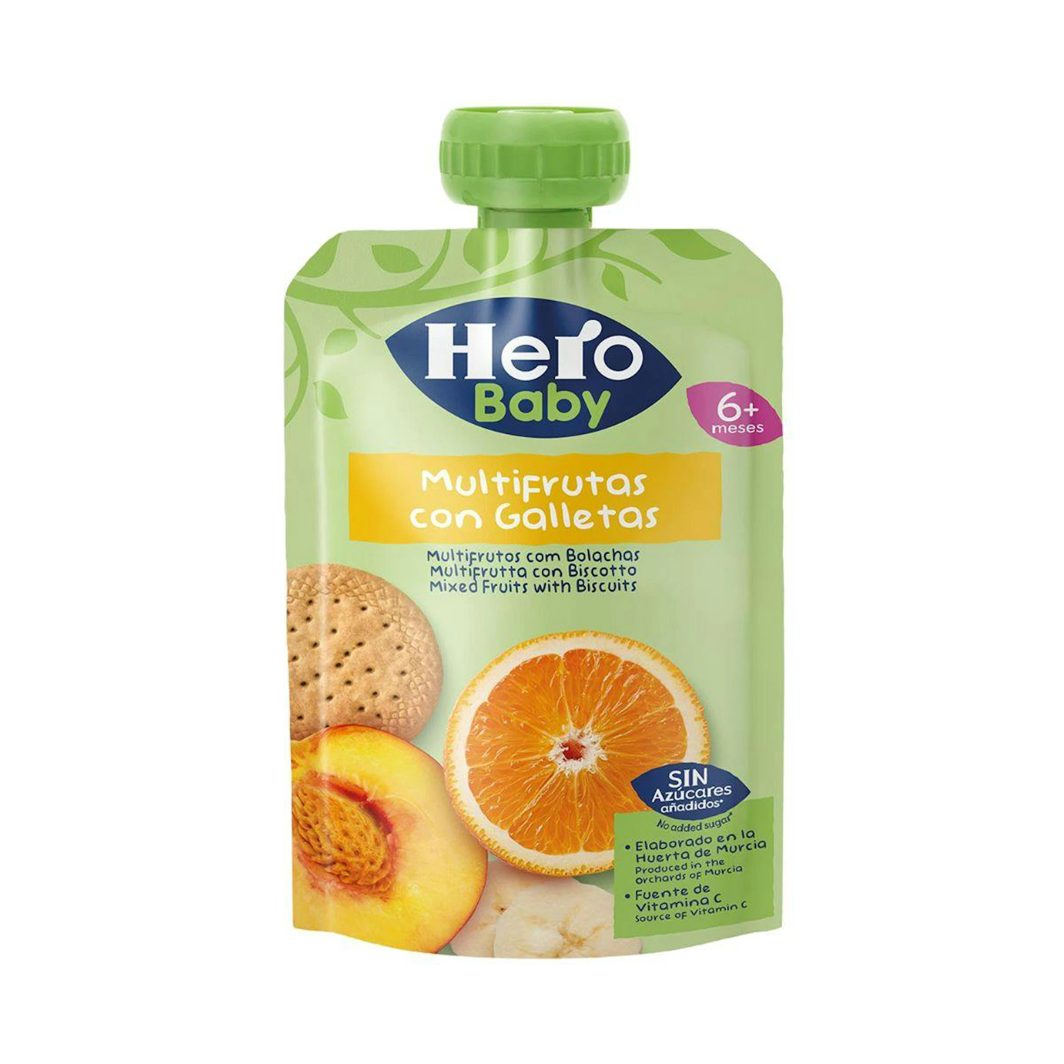 Bolsita Multifruta Con Galleta Hero 100Gr 0