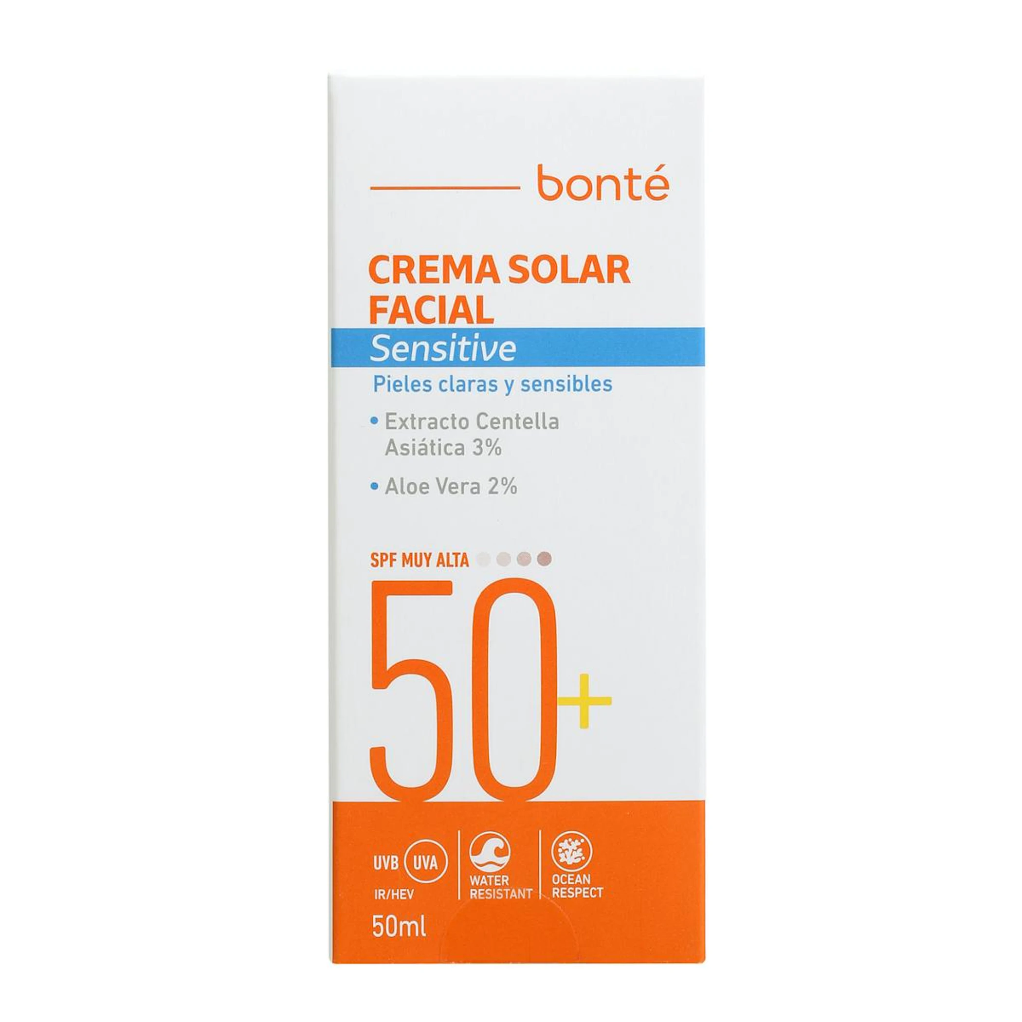 Crema Solar Facial Sensitive SPF 50+ Bonté 50Ml 0