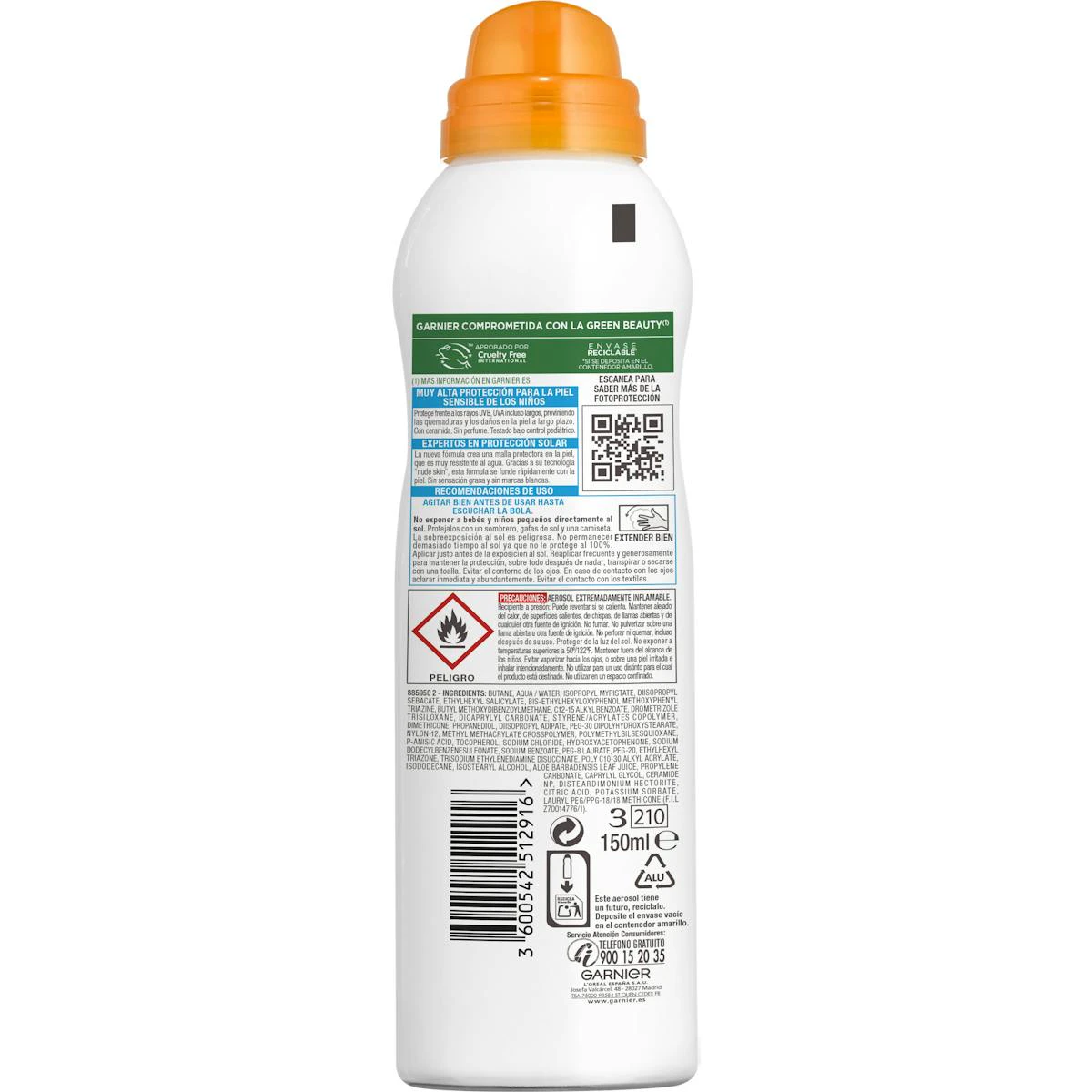 Bruma Solar Infantil Sensitive Advanced SPF 50+ Delial 150Ml