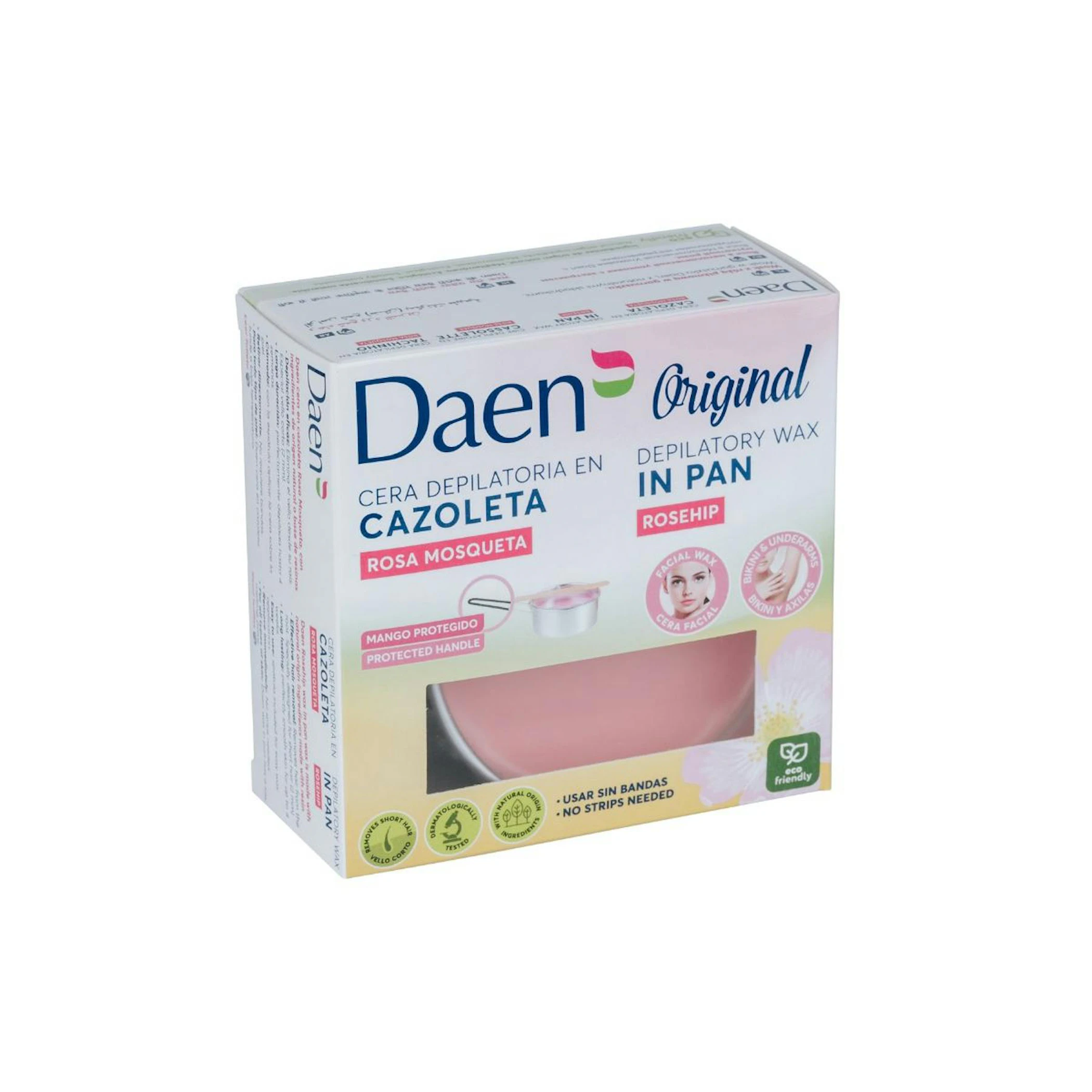 Cera Depilatoria En Cazoleta Rosa Mosqueta Daen 90 Gr 0
