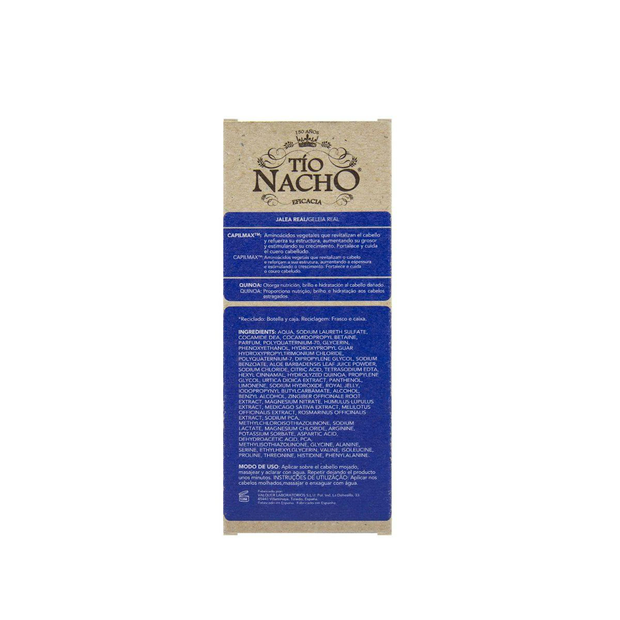 Champú Anticaída Engrosador Densificante Tío Nacho 330Ml
