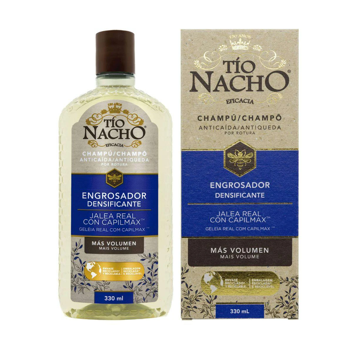 Champú Anticaída Engrosador Densificante Tío Nacho 330Ml