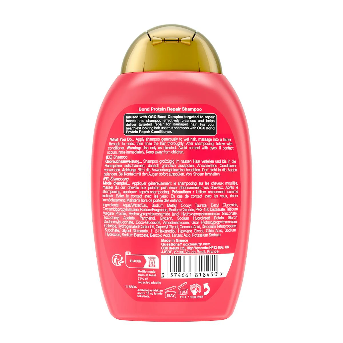Champú Bond Protein Repair OGX 385Ml