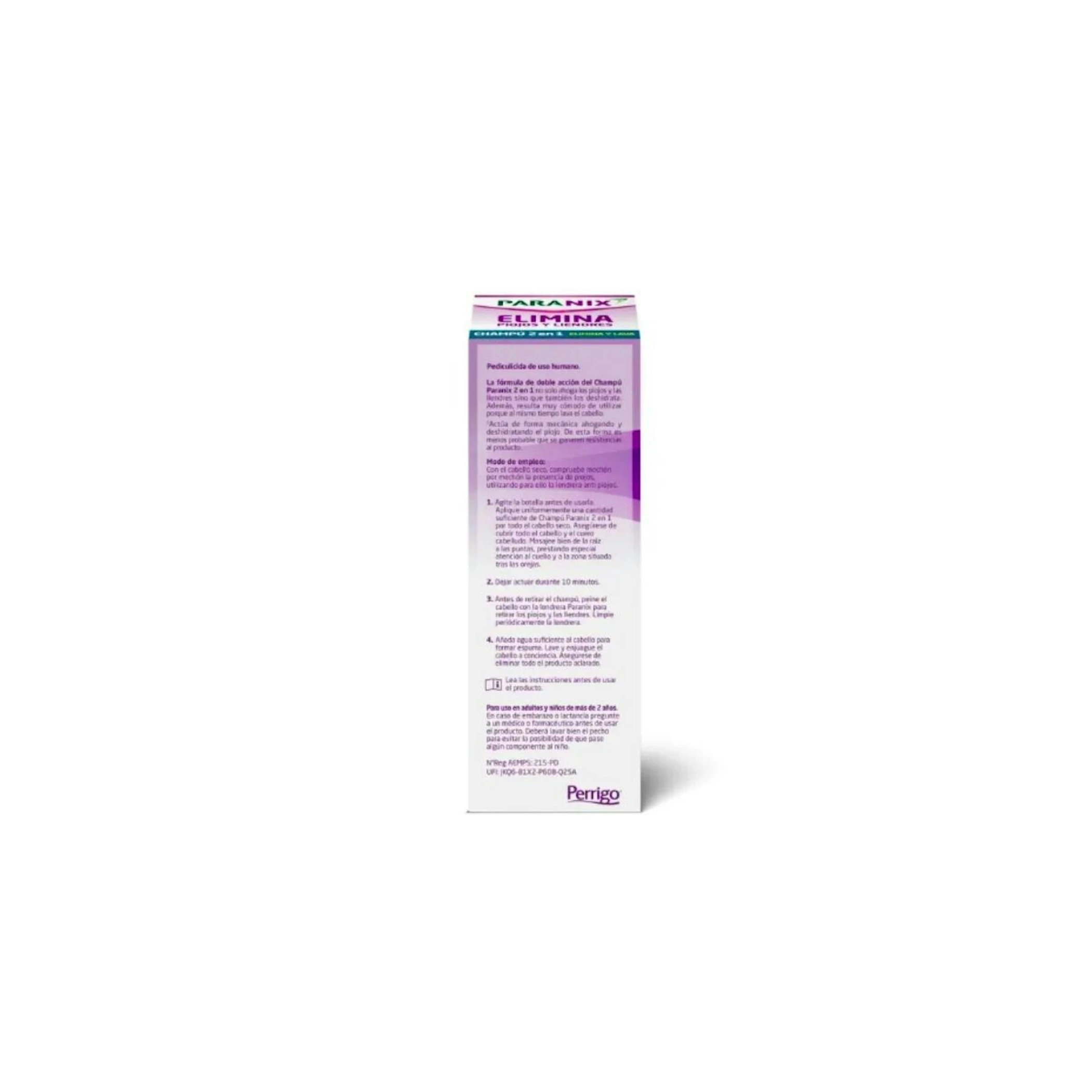 Champô Elimina Piolhos E Lêndeas Paranix 200Ml