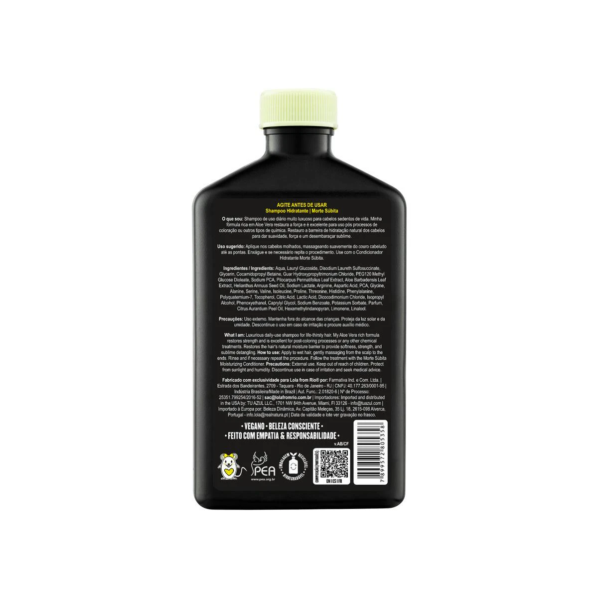 Champú Hidratante Morte Súbita Lola Cosmetics 250Ml