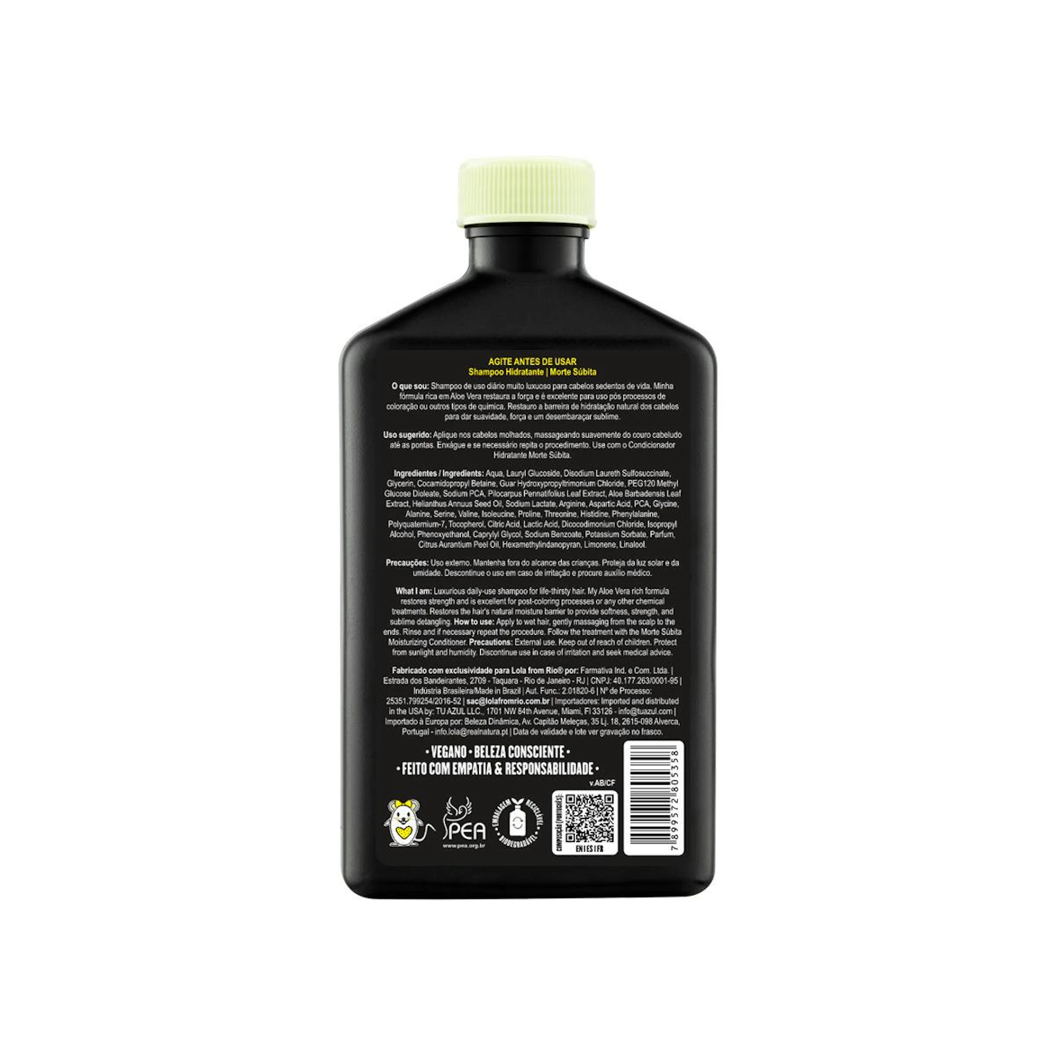 Champú Hidratante Morte Súbita Lola Cosmetics 250Ml