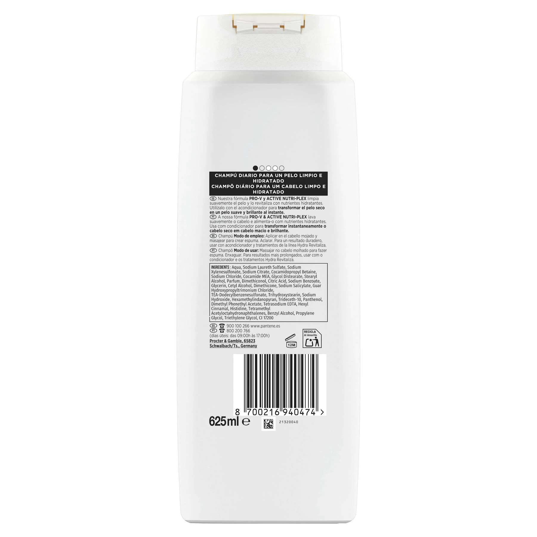Champô Hydra Revitaliza Pantene 625Ml