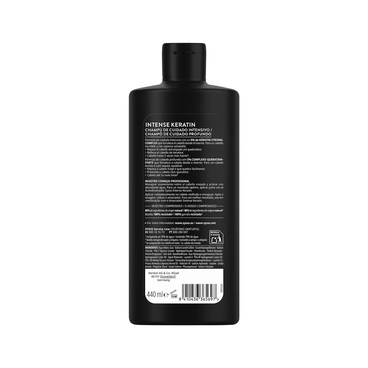 Champú Keratin Flor De Loto Syoss 440Ml