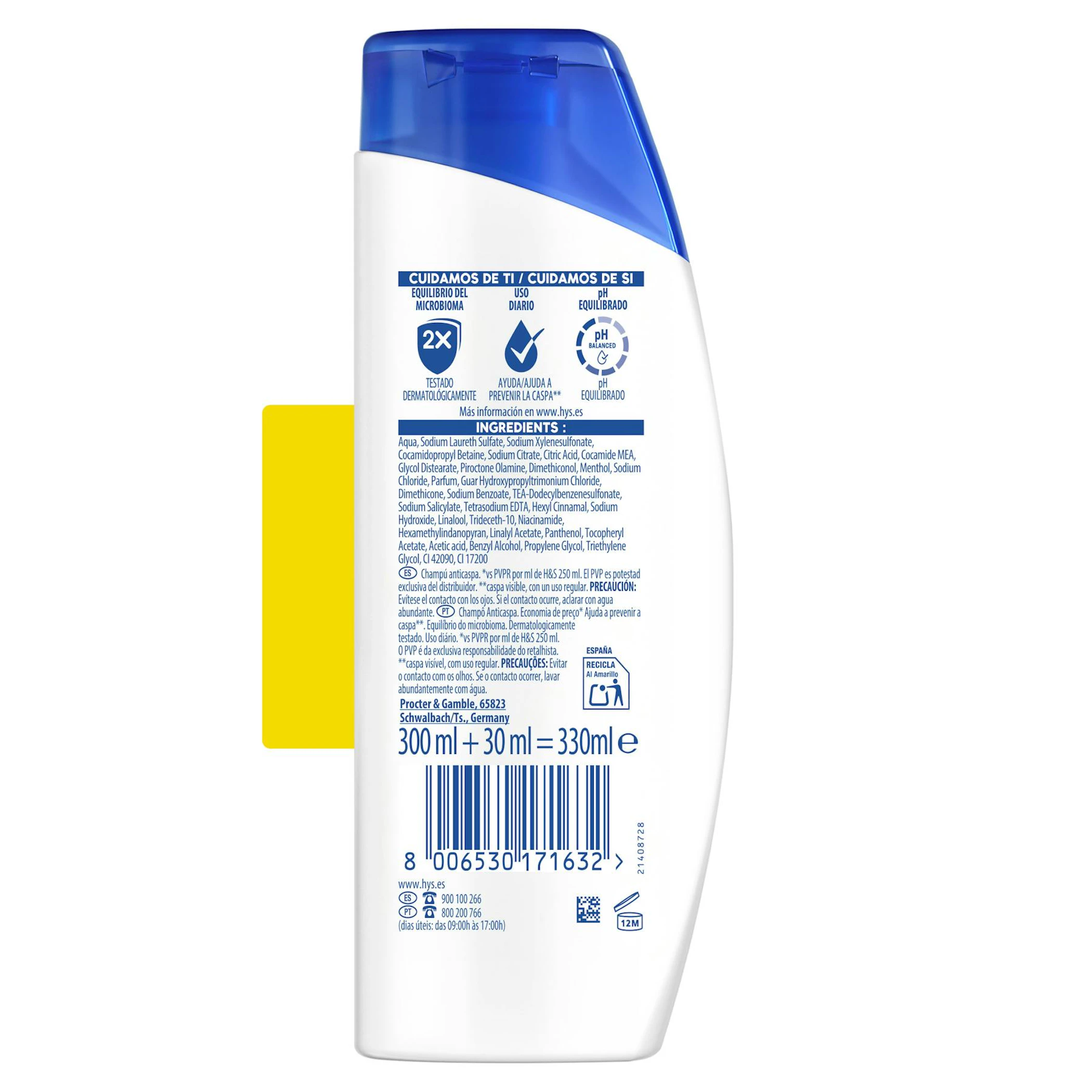 Champú Menthol Fresh H&S 330Ml