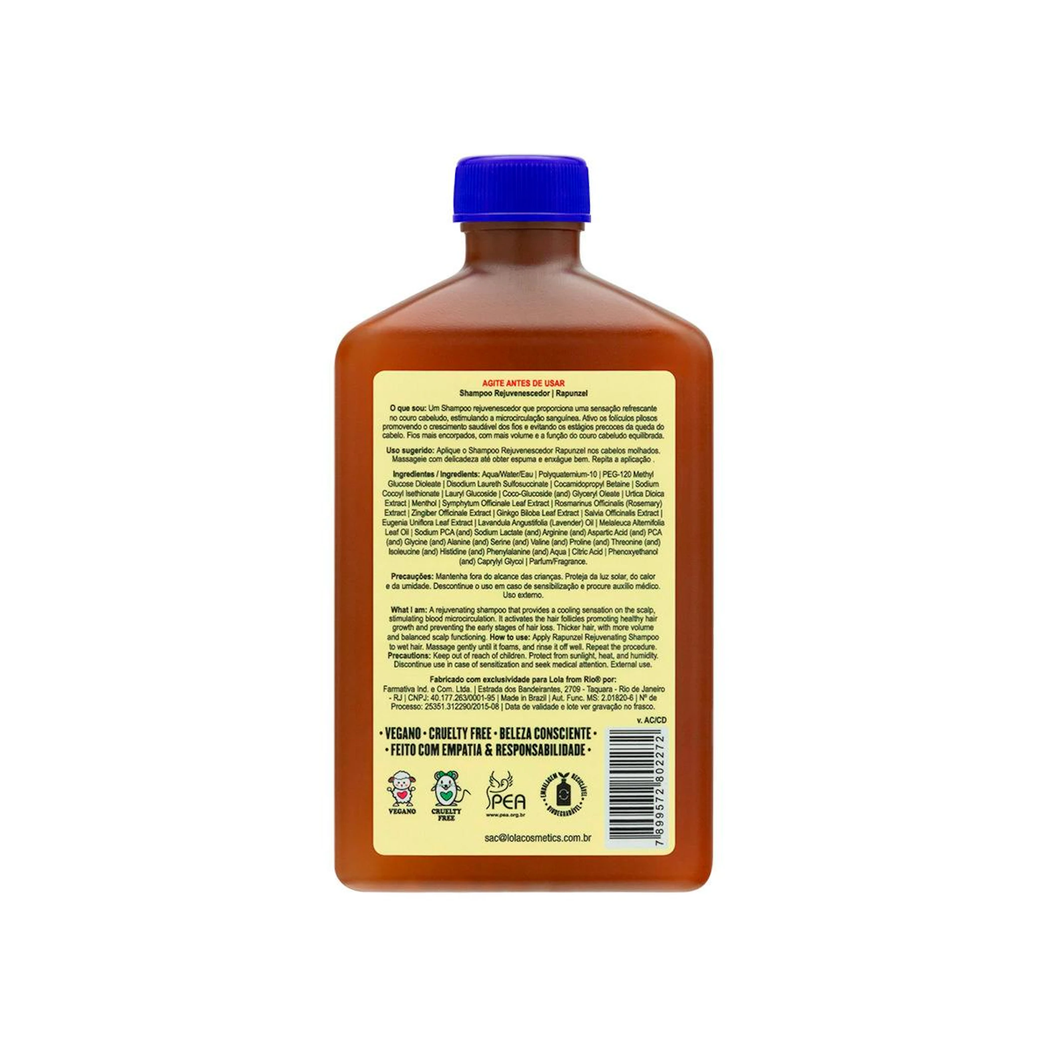 Champú Rejuvenecedor Rapunzel Lola Cosmetics 250Ml