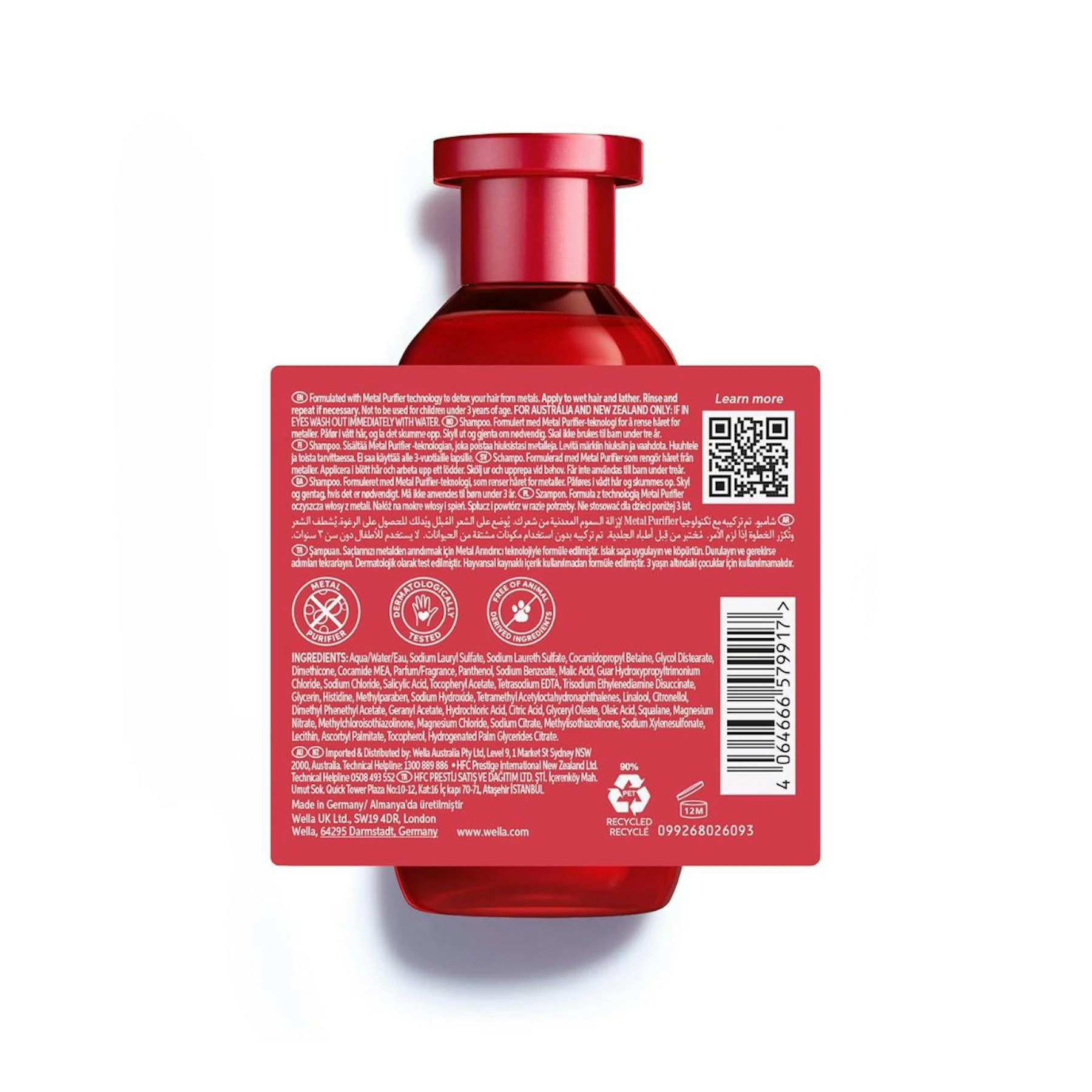 Champú Ultimate Repair Wella 250Ml