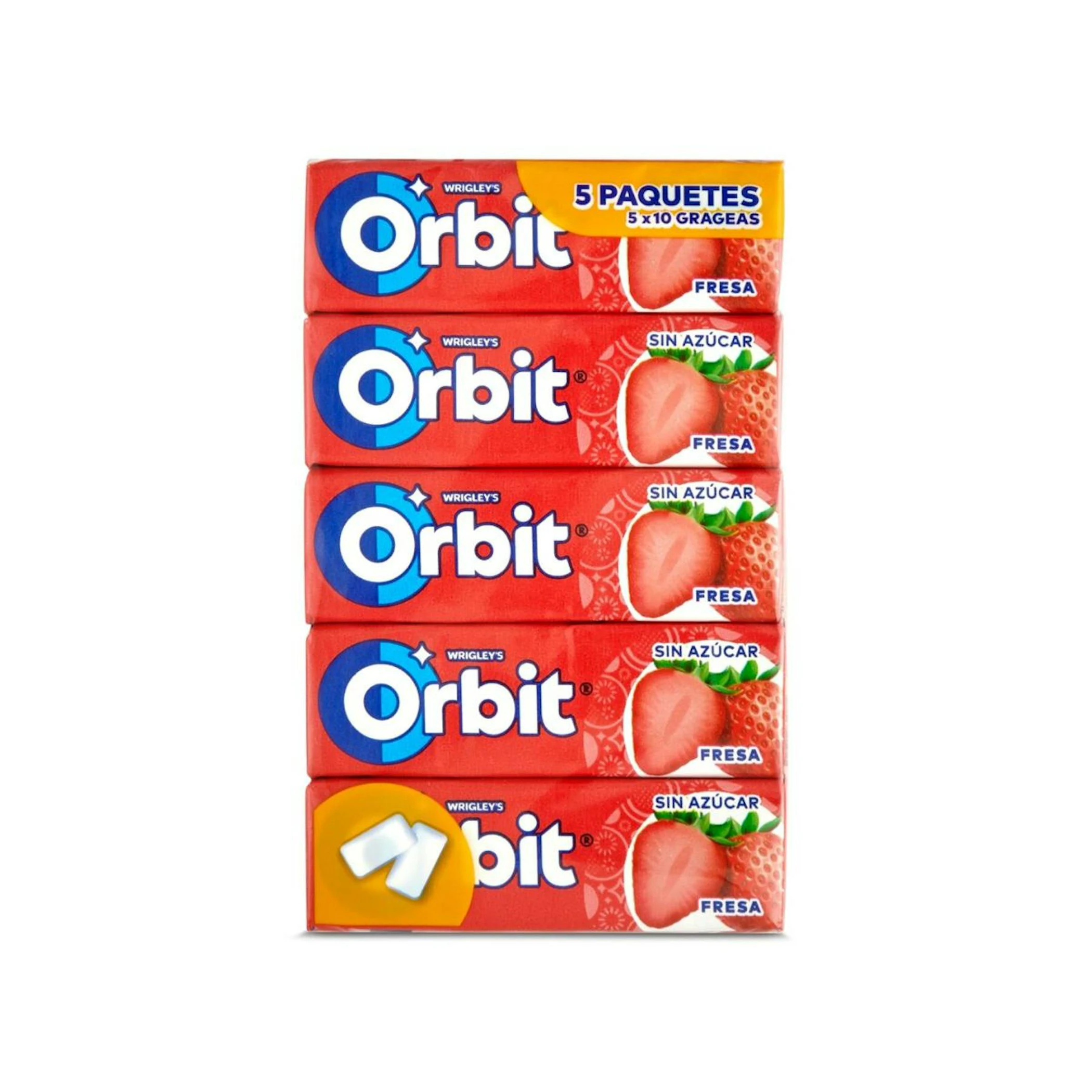 Chicles Fresa Orbit 5 Uds 0