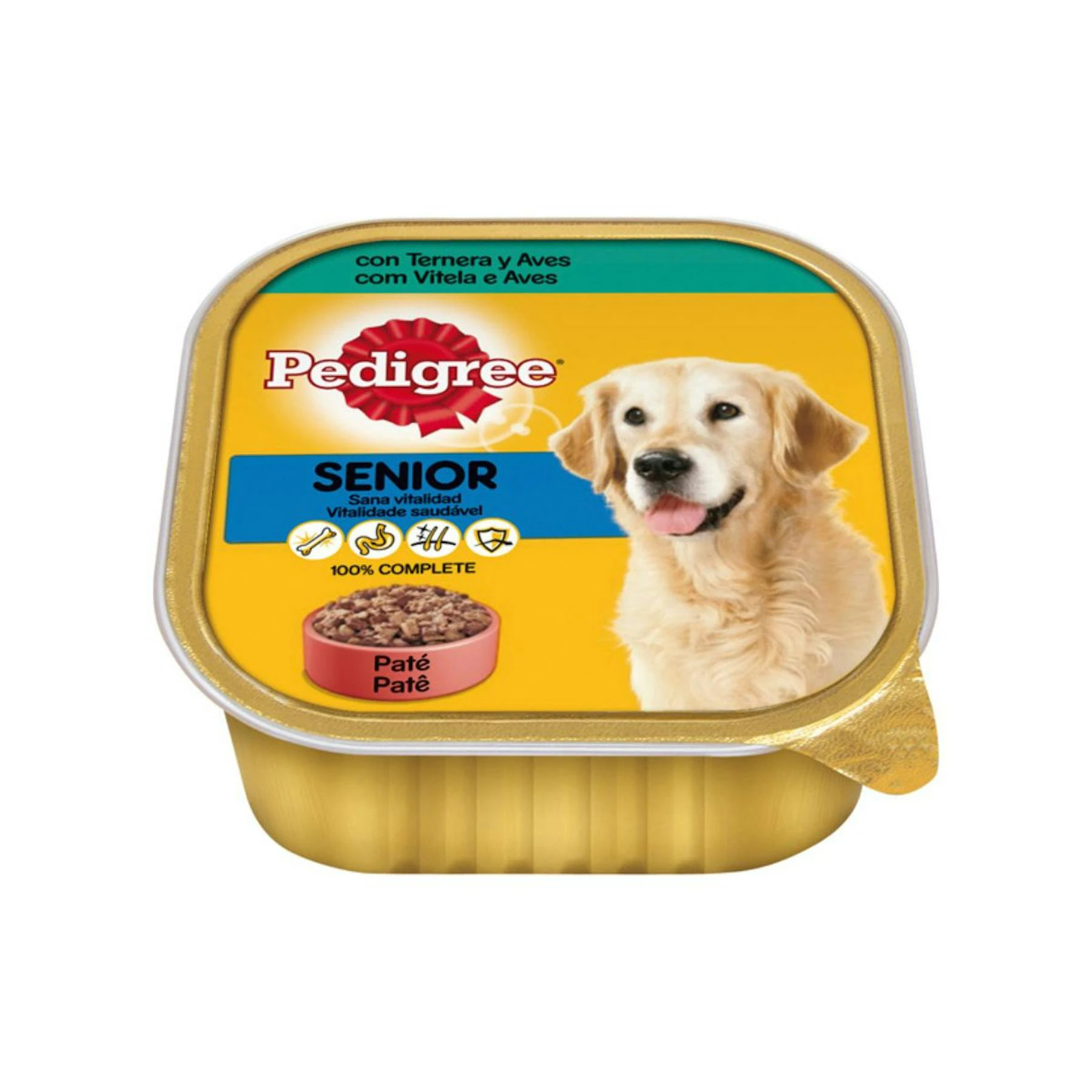 Comida Húmeda Perro Senior Ternera Y Aves Pedigree 300 Gr