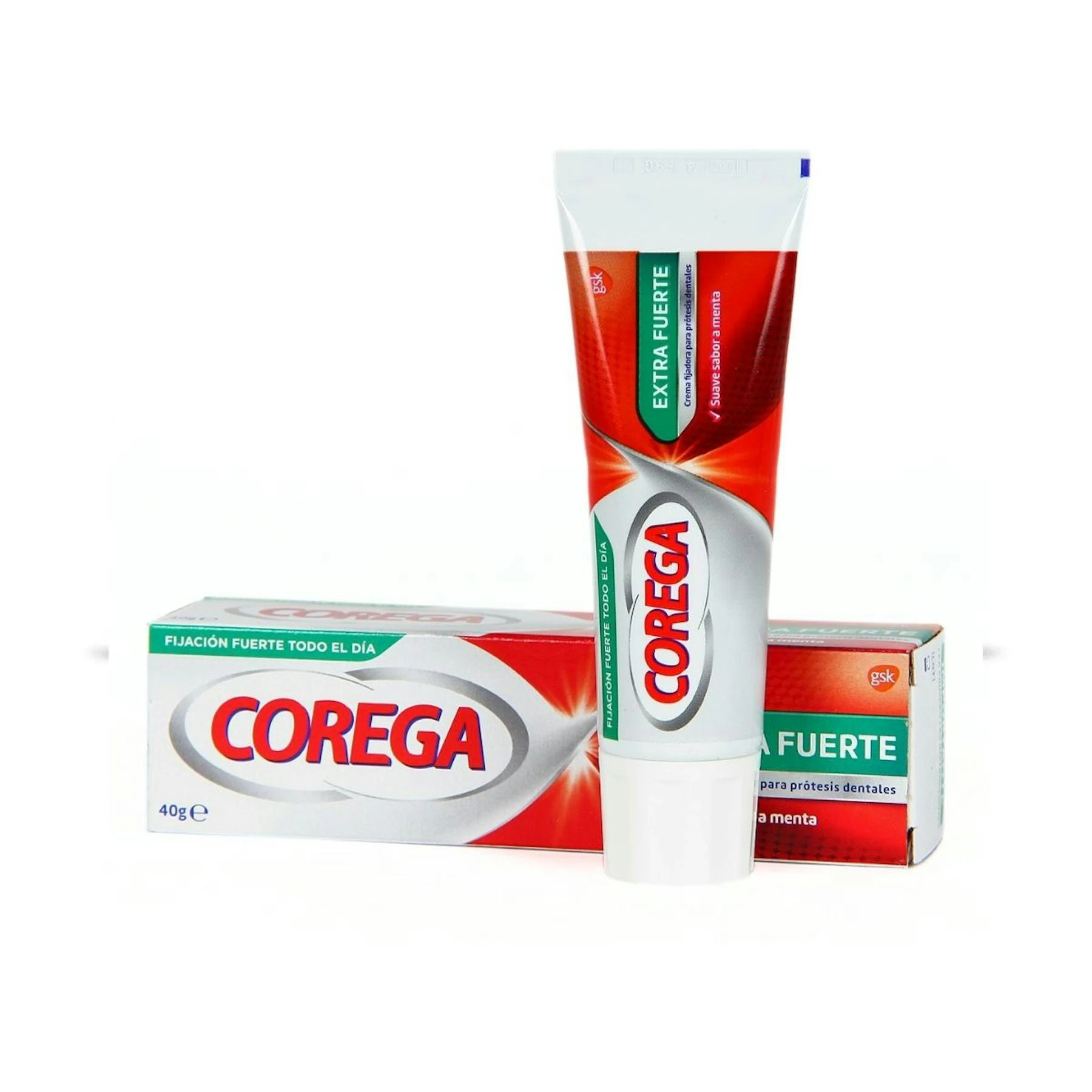 Crema Fijadora Prótesis Dental Extra Fuerte Corega 70G