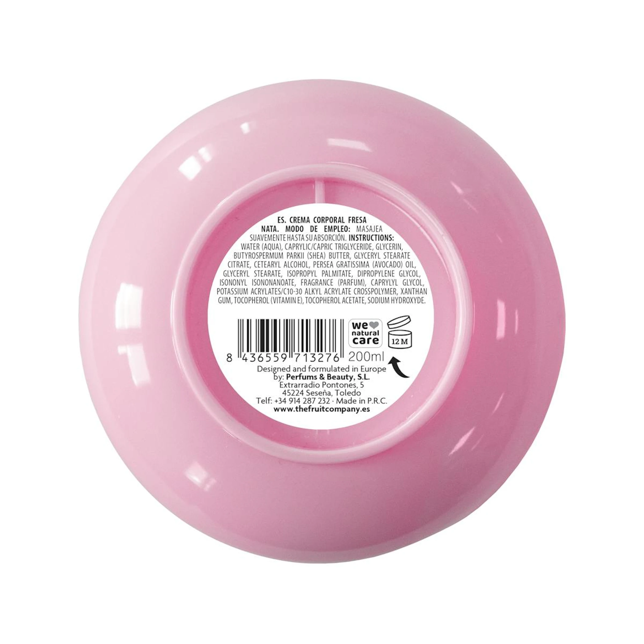 Creme Corporal Morango Nata The Fruit Company 200Ml