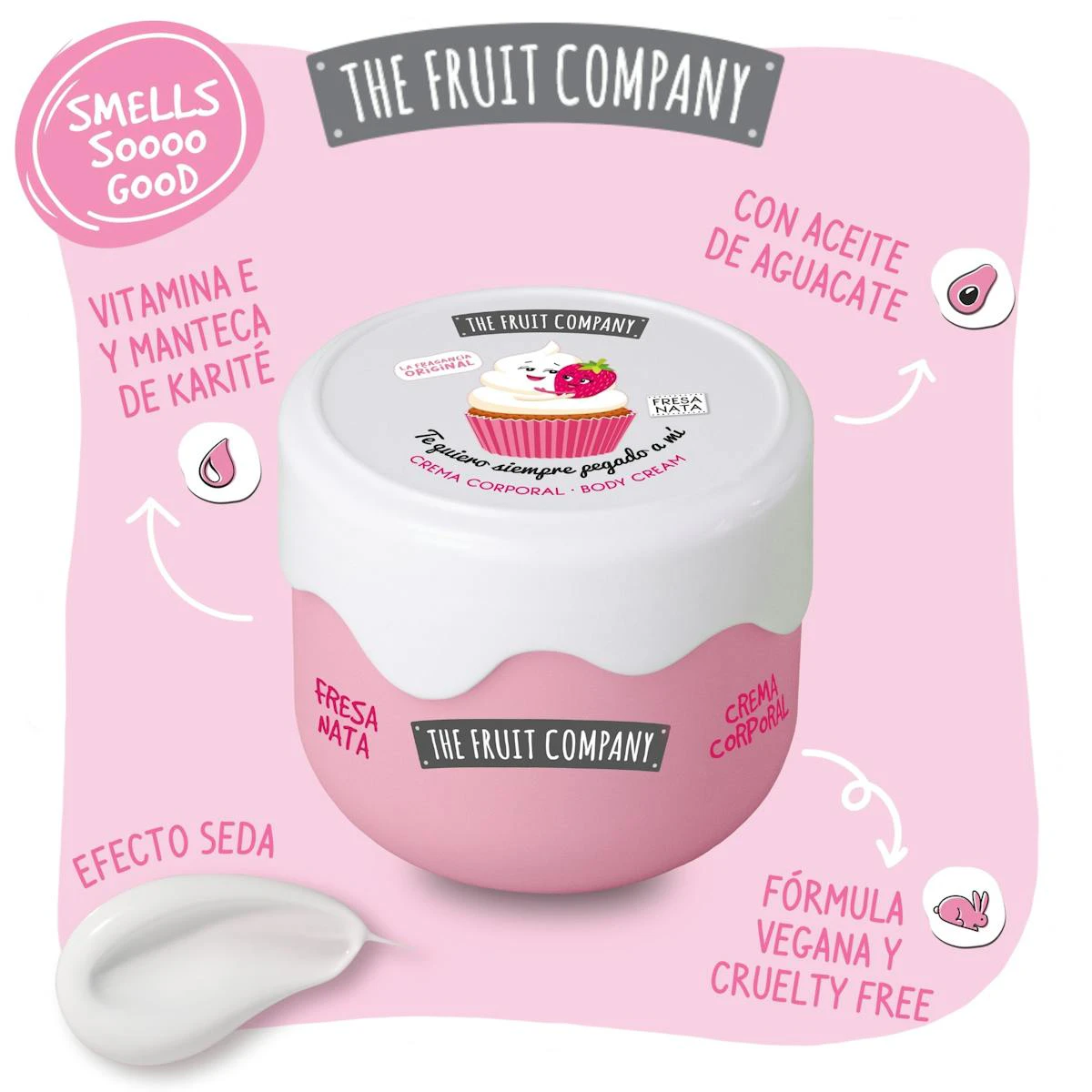 Creme Corporal Morango Nata The Fruit Company 200Ml