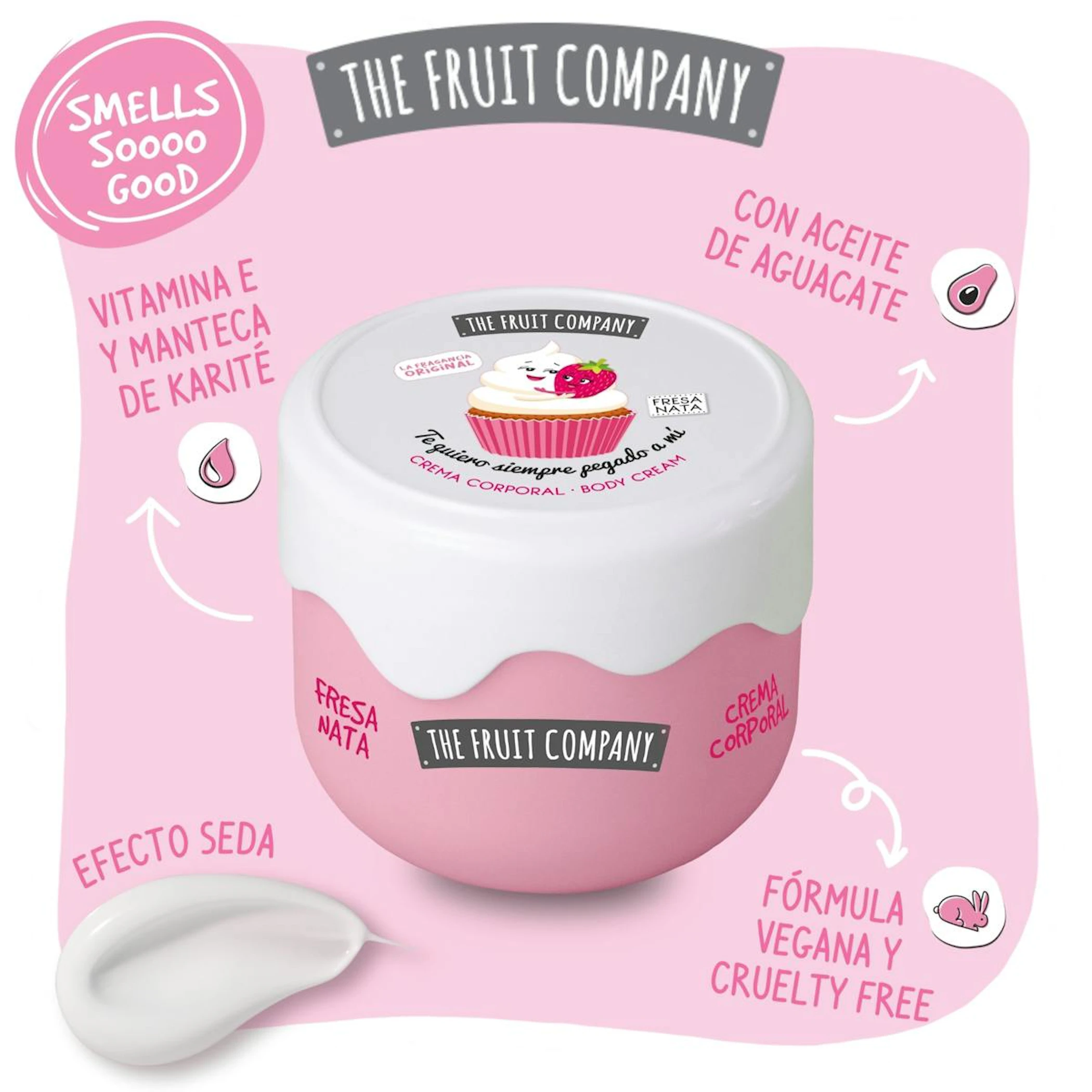 Creme Corporal Morango Nata The Fruit Company 200Ml