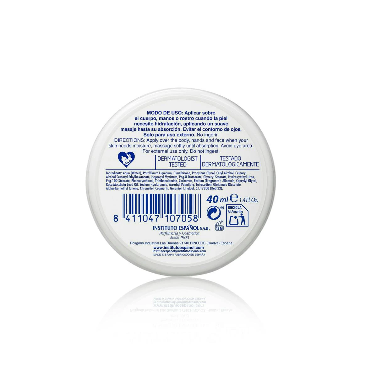 Crema Corporal Regeneradora Rosa Mosqueta Instituto Español 30 Ml