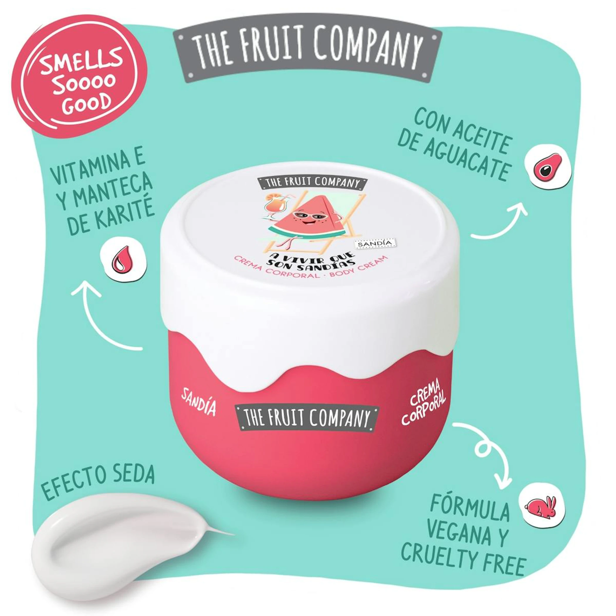 Crema Corporal Sandía The Fruit Company 200 Ml