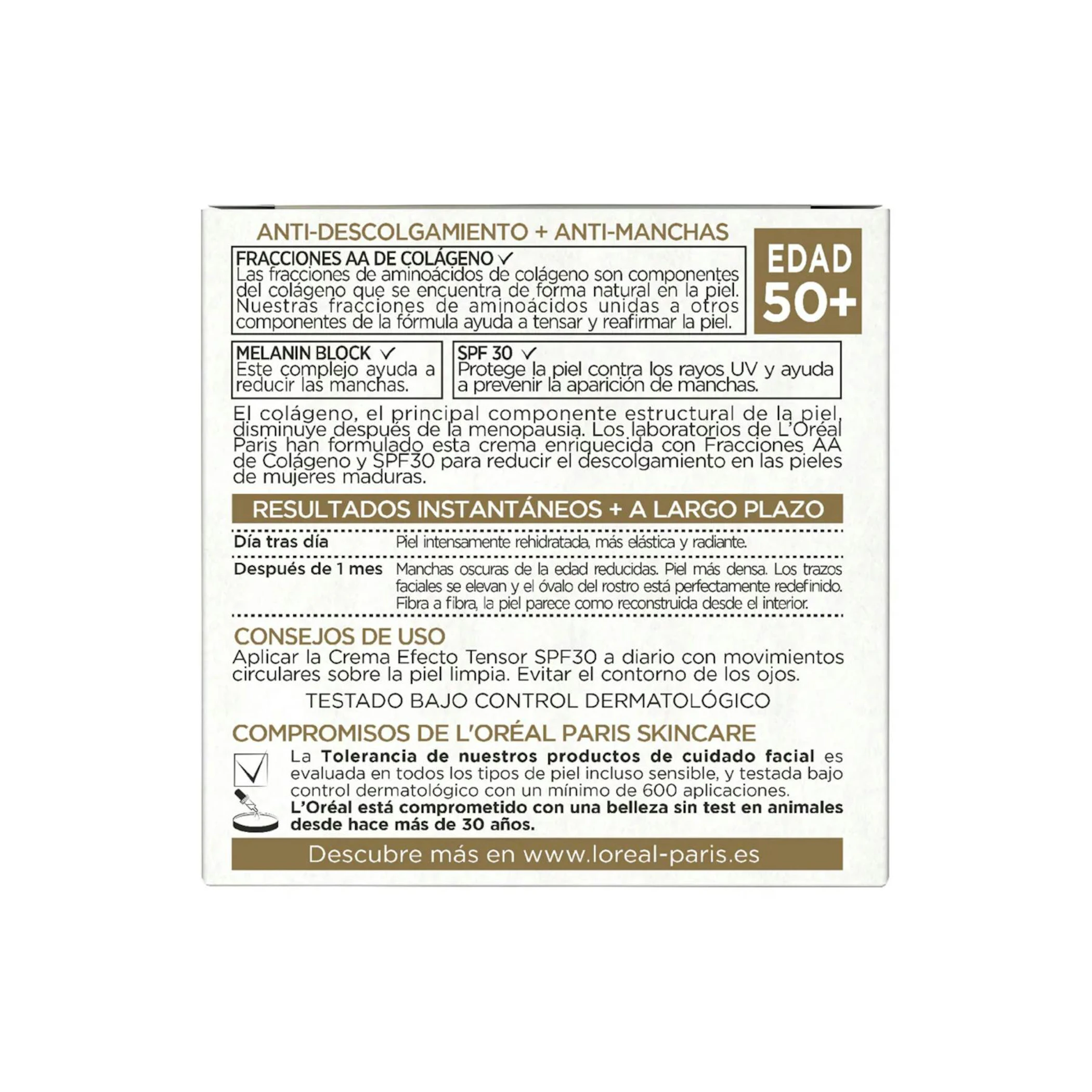 Crema De Día Age Perfect Colágeno Expert SPF30 L'Oréal Paris 50Ml