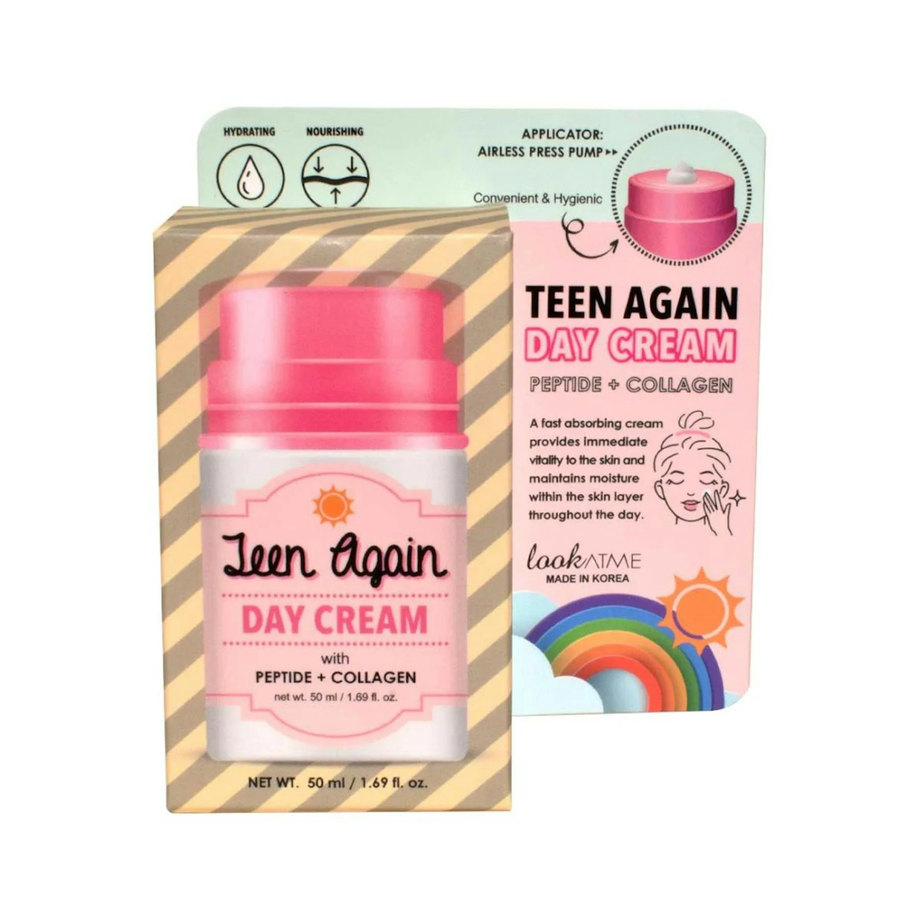 Crema De Día Teen Again Péptidos + Colágeno Look At Me 25Ml