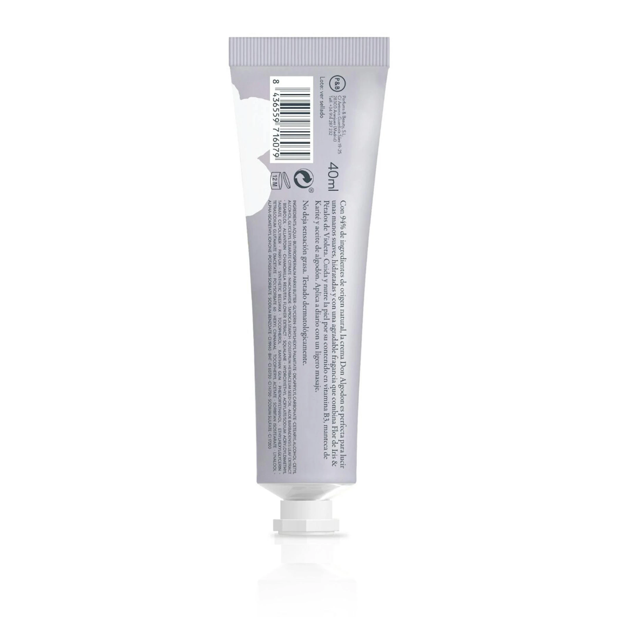 Crema De Manos Flor De Iris & Violeta Don Algodón 40Ml
