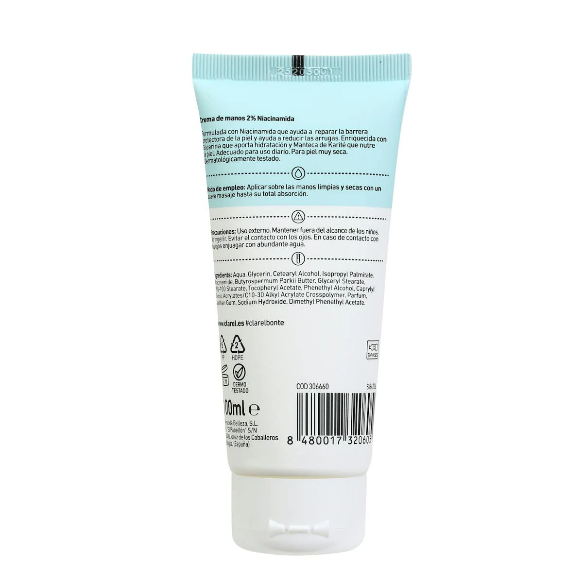 Crema De Manos Niacinamida Bonté 100Ml