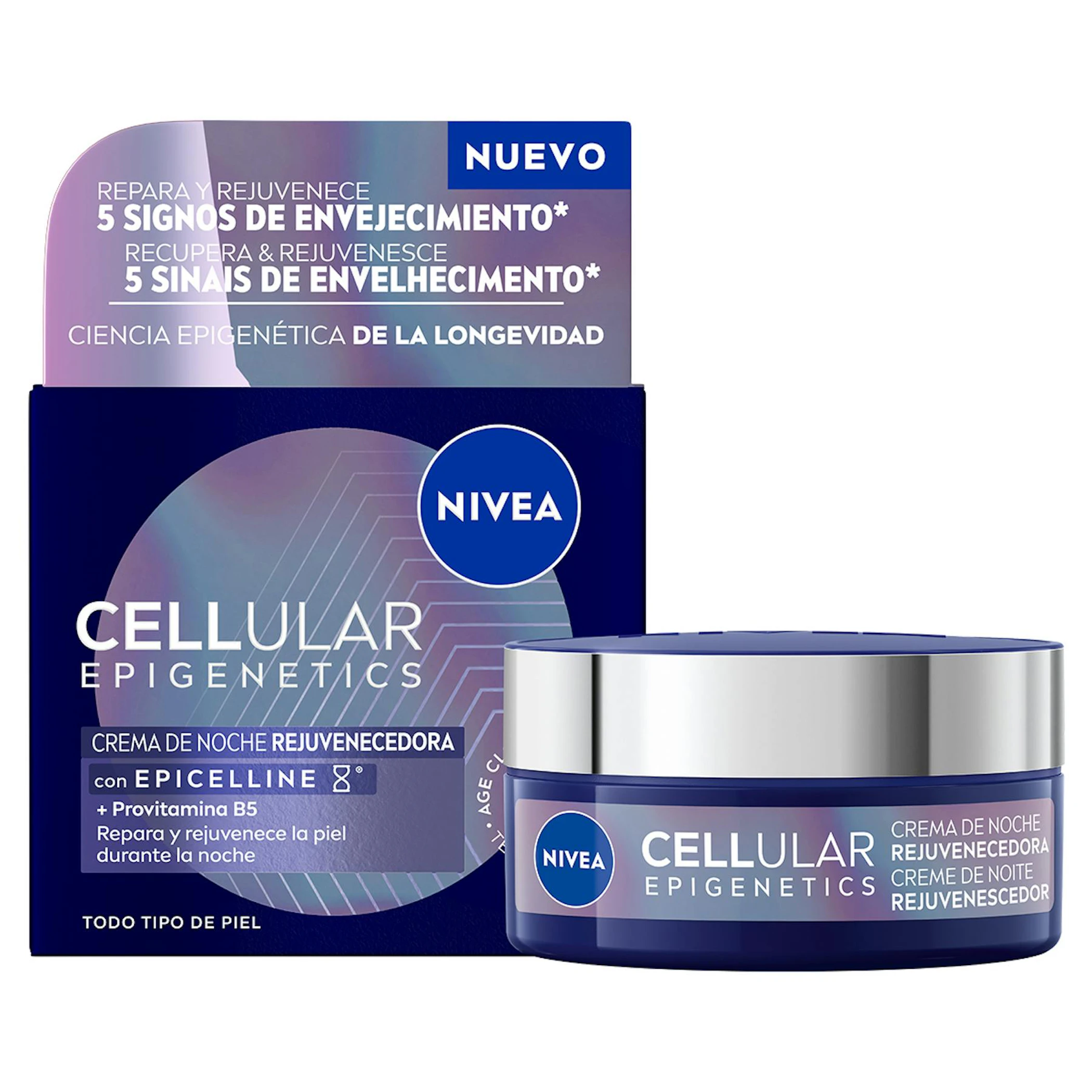 Crema De Noche Cellular Epigenetics Rejuvenecedora Nivea 50 Ml