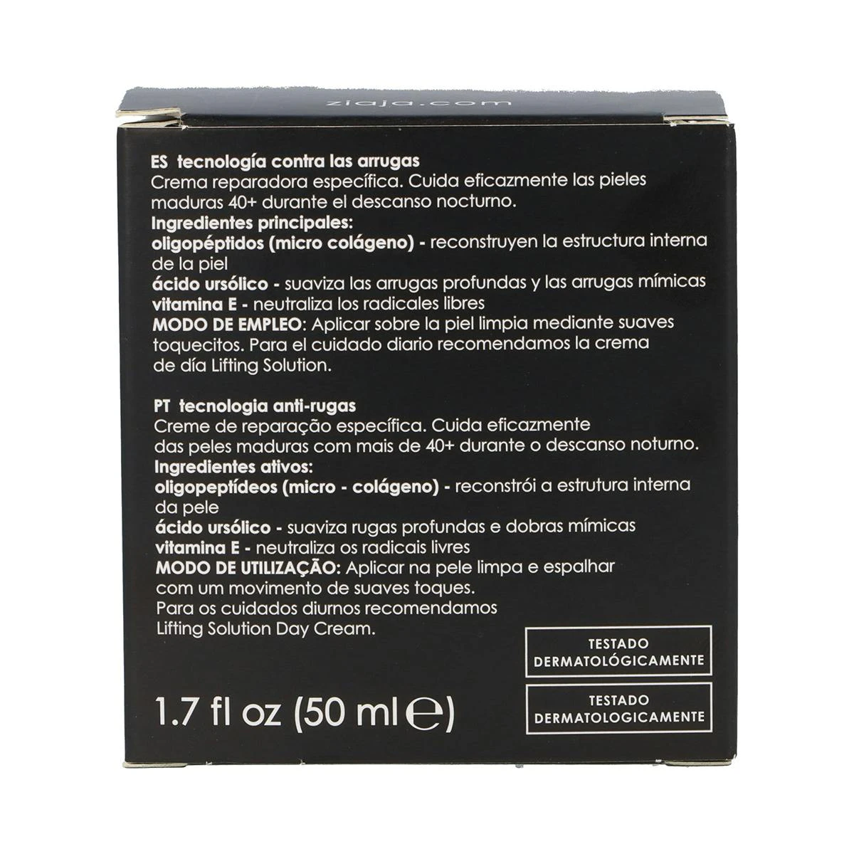 Crema De Noche Reductora De Arrugas Lifting Solution Ziaja 50Ml