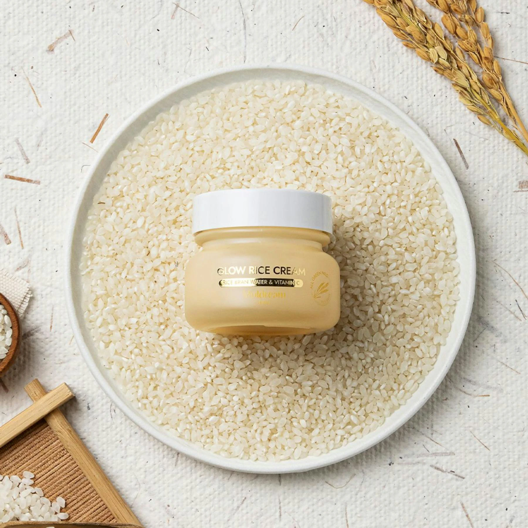 Creme Facial All Green Mild Glow Rice Muldream 50 Gr