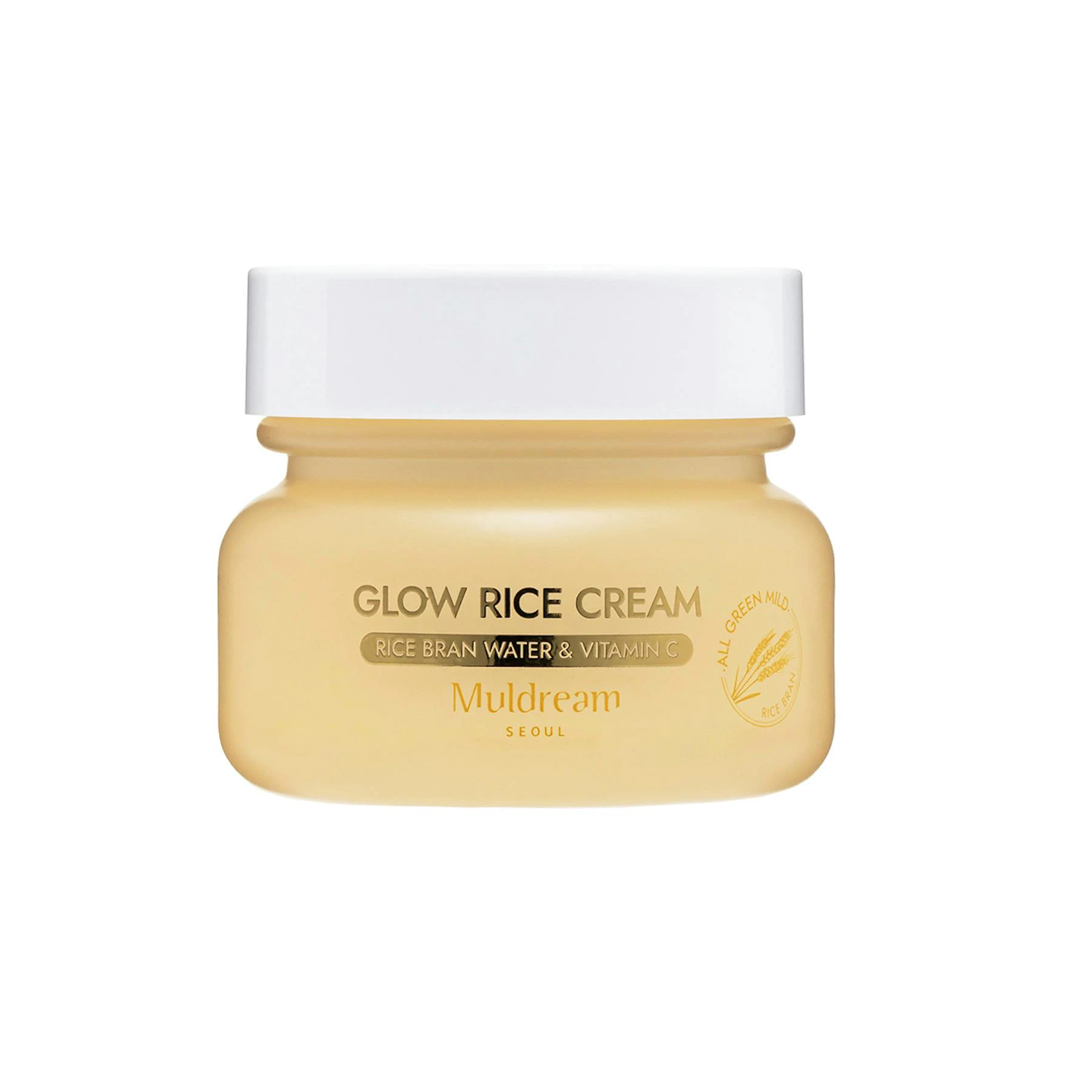 Creme Facial All Green Mild Glow Rice Muldream 50 Gr