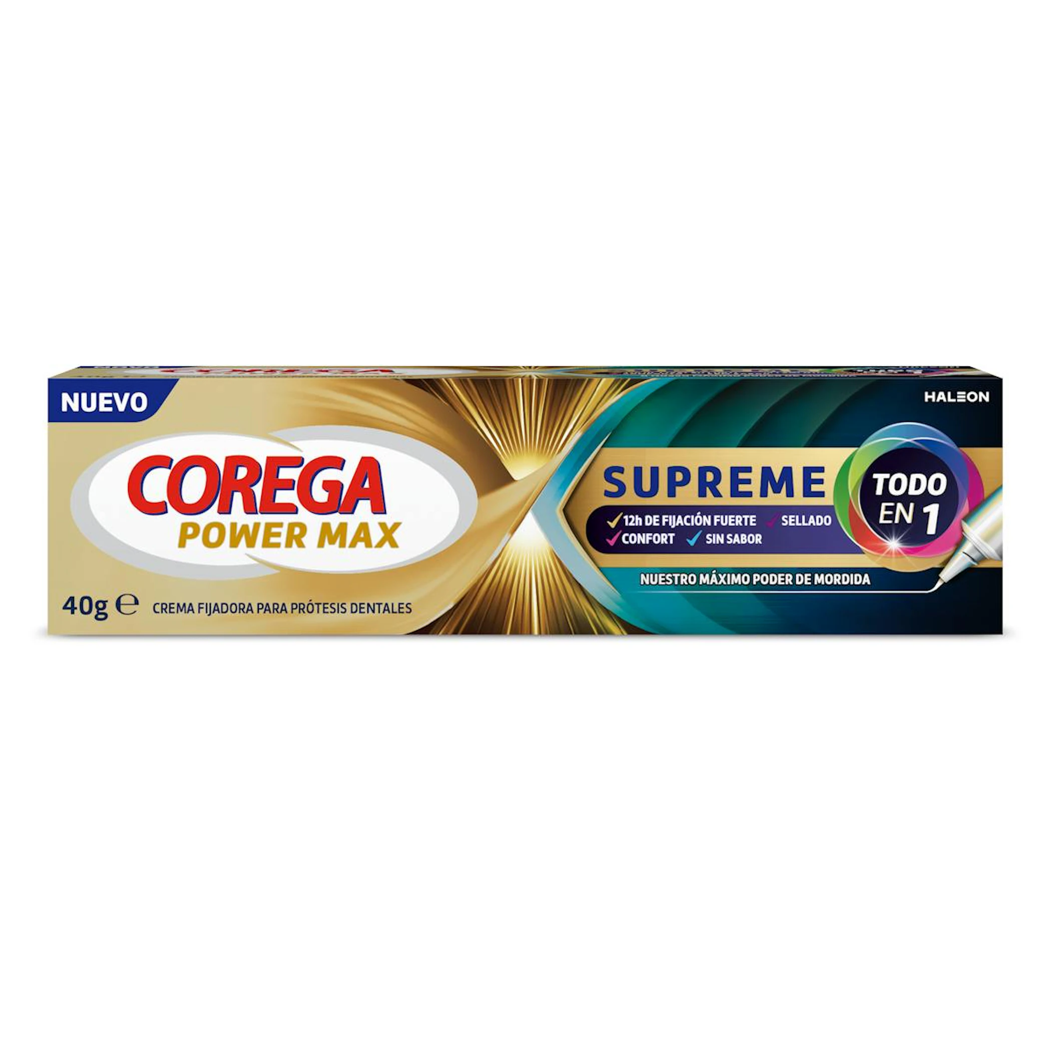 Crema Fijadora Prótesis Dental Supreme Corega 40G 0