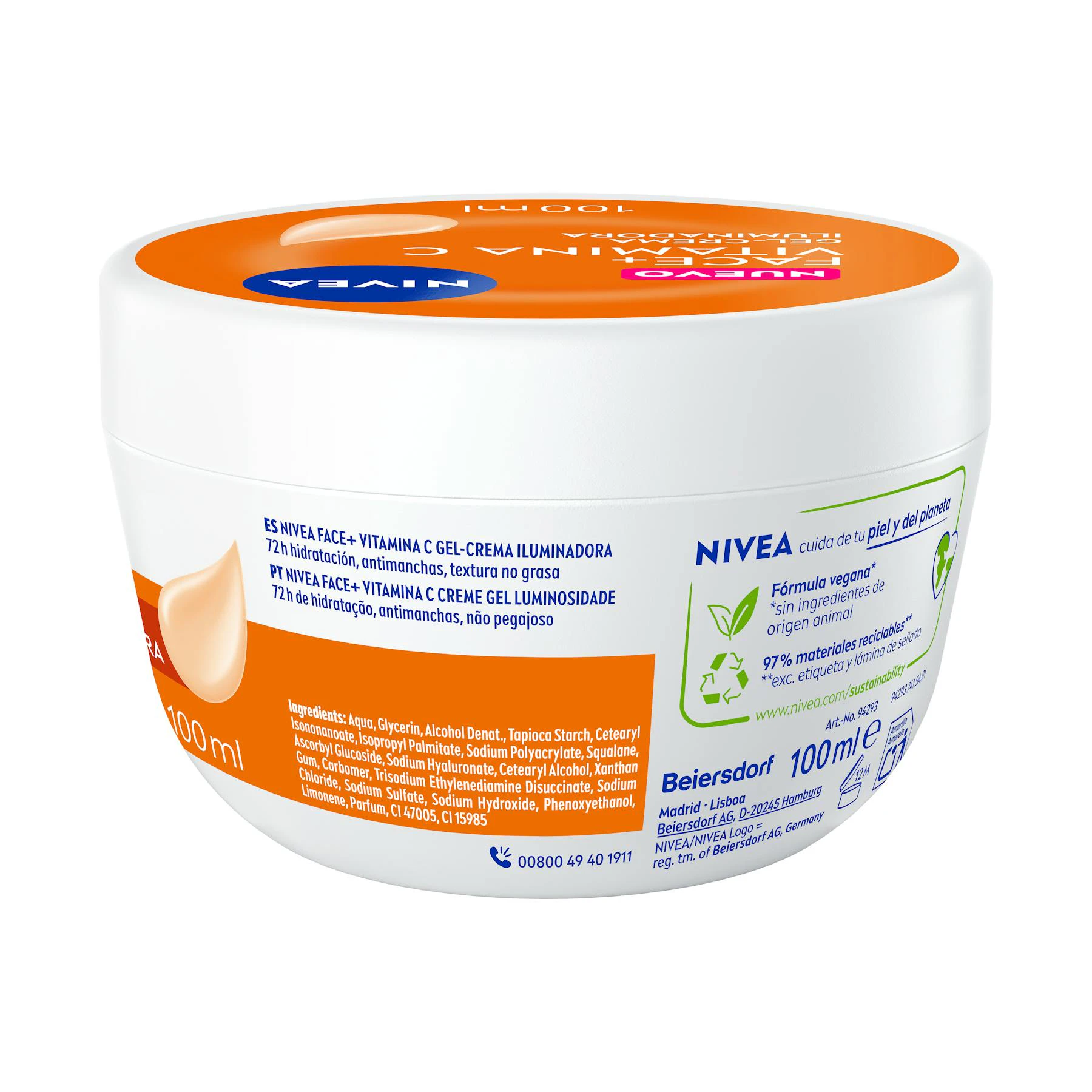 Crema Iluminadora Face+ Vitamina C Nivea 100Ml