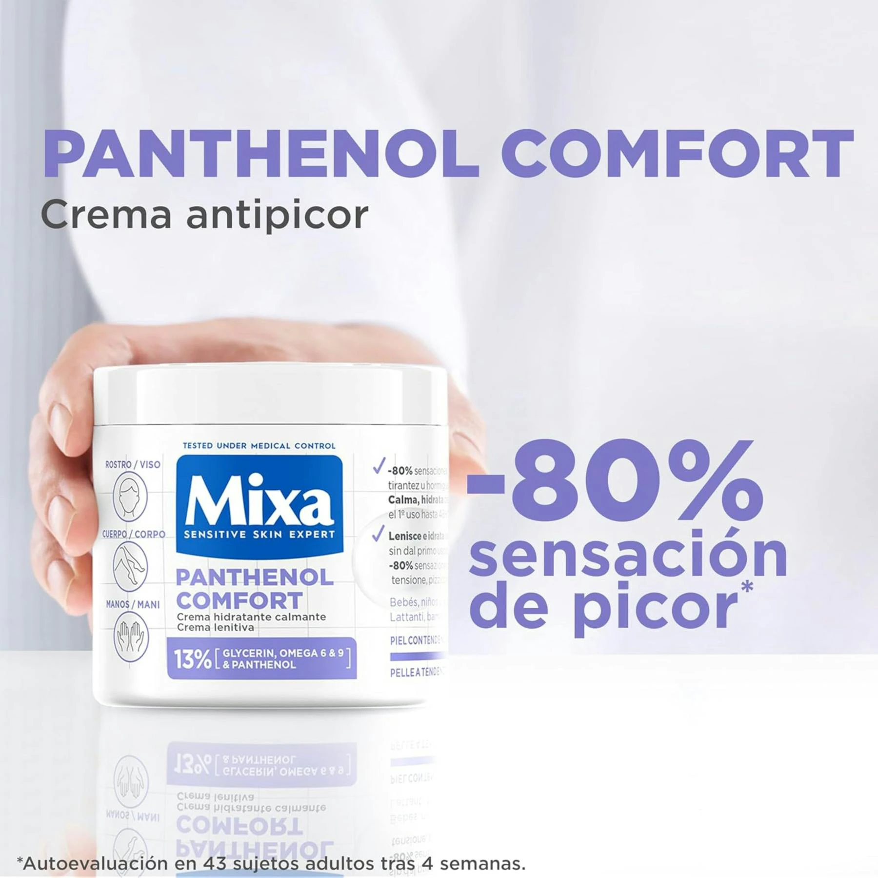 Crema Restauradora Panthenol Comfort Mixa 400Ml