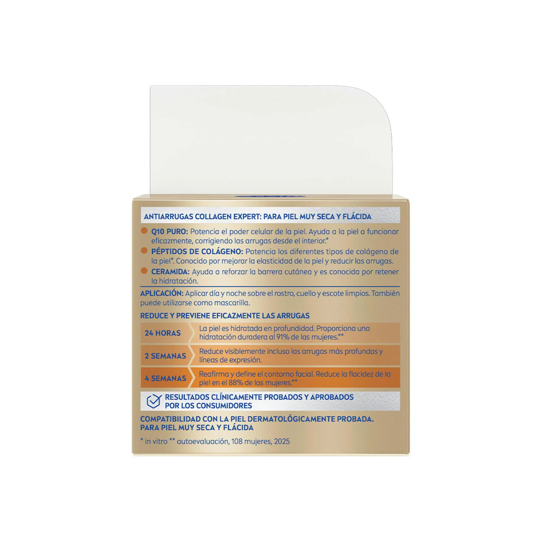 Crema Rica Día y Noche Q10 Antiarrugas Collagen Expert Nivea 50Ml