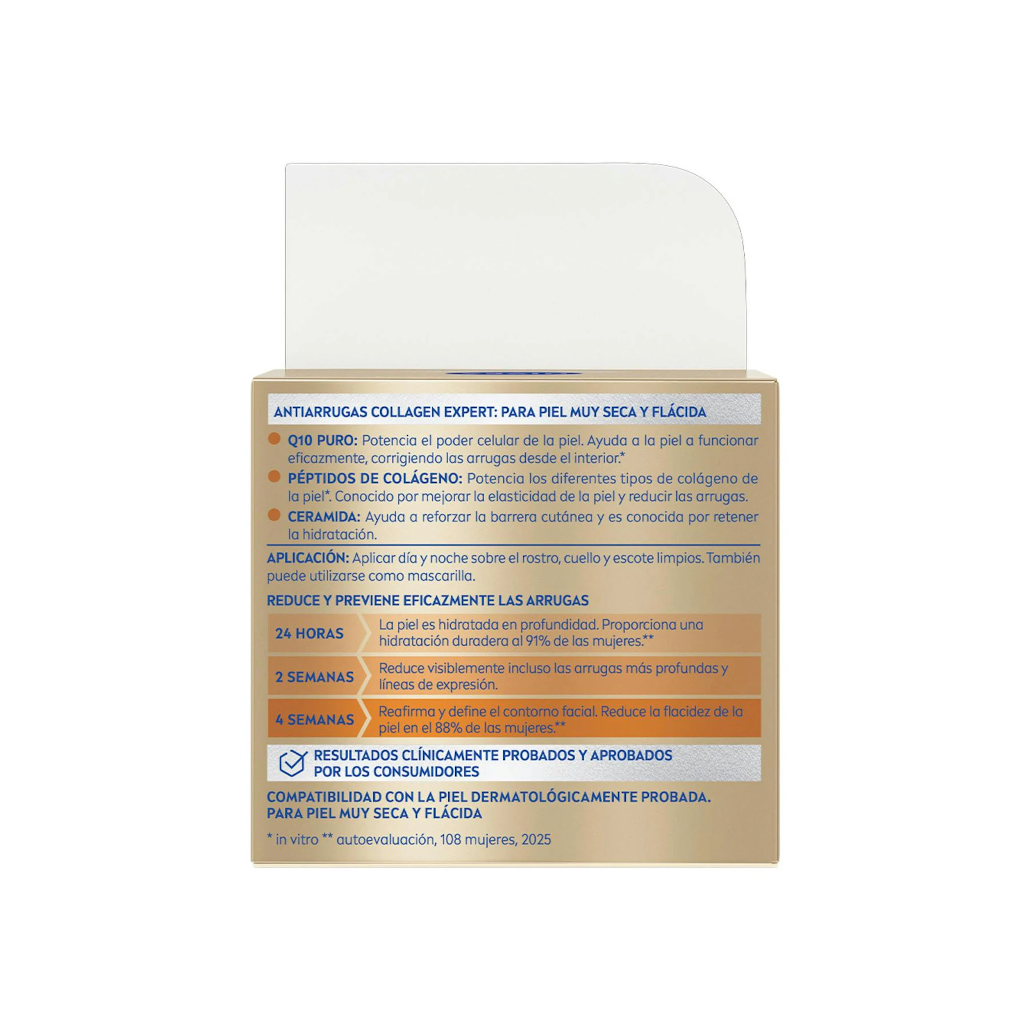 Crema Rica Día y Noche Q10 Antiarrugas Collagen Expert Nivea 50Ml