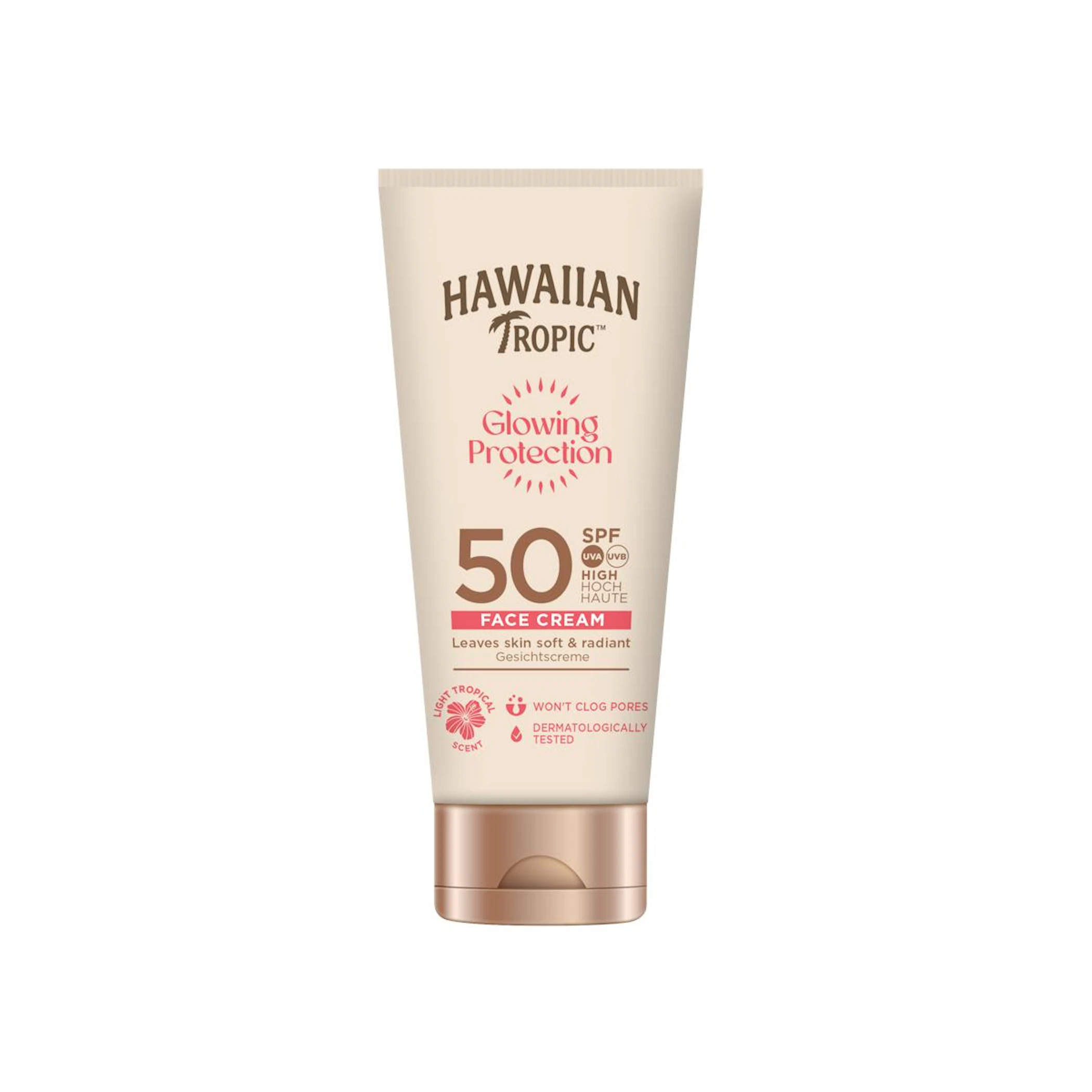 Crema Solar Facial Glowing Protection SPF 50 Hawaiian Tropic 50Ml 0