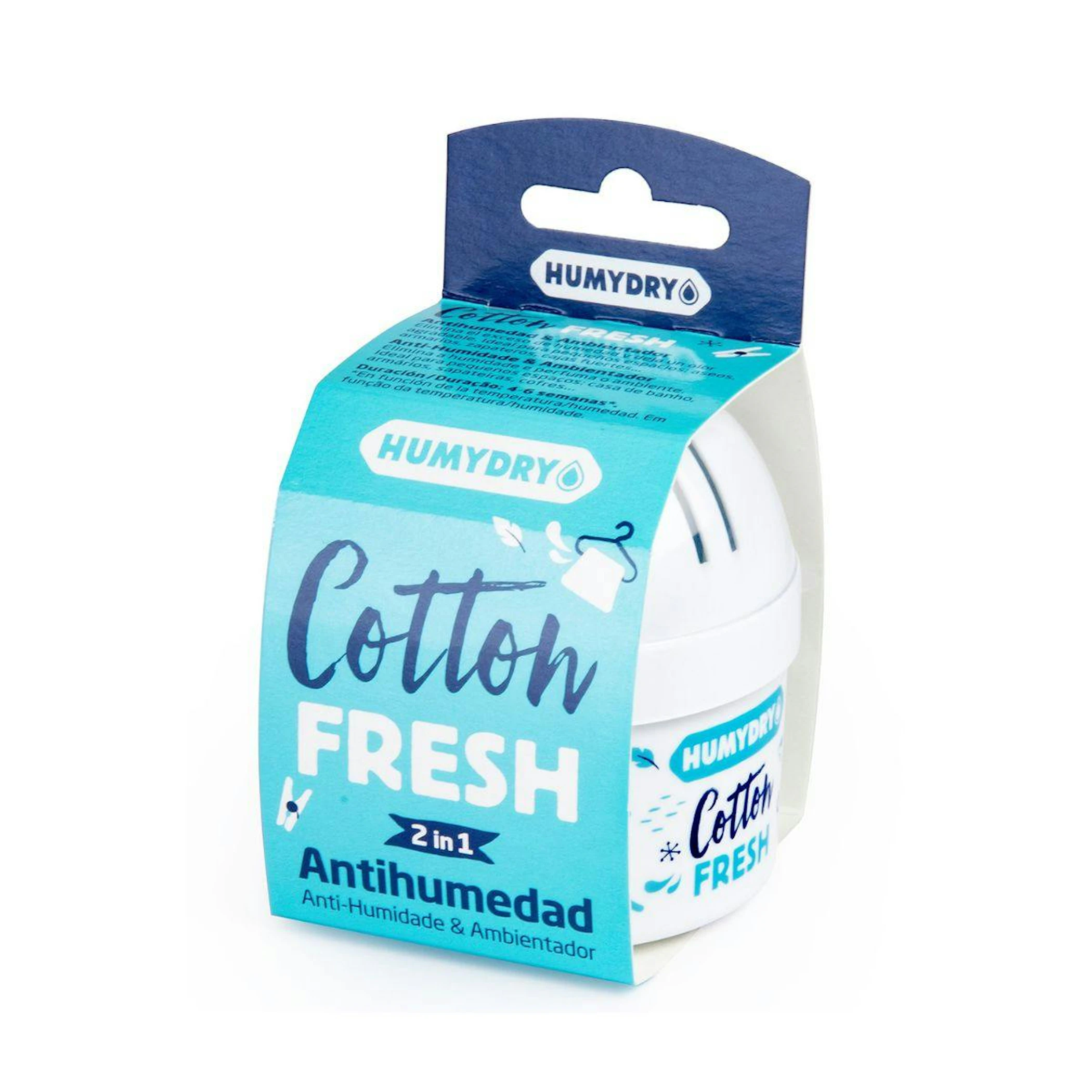 Deshumidificador Ambientador Mini Cotton Fresh Humydry 75Gr 0