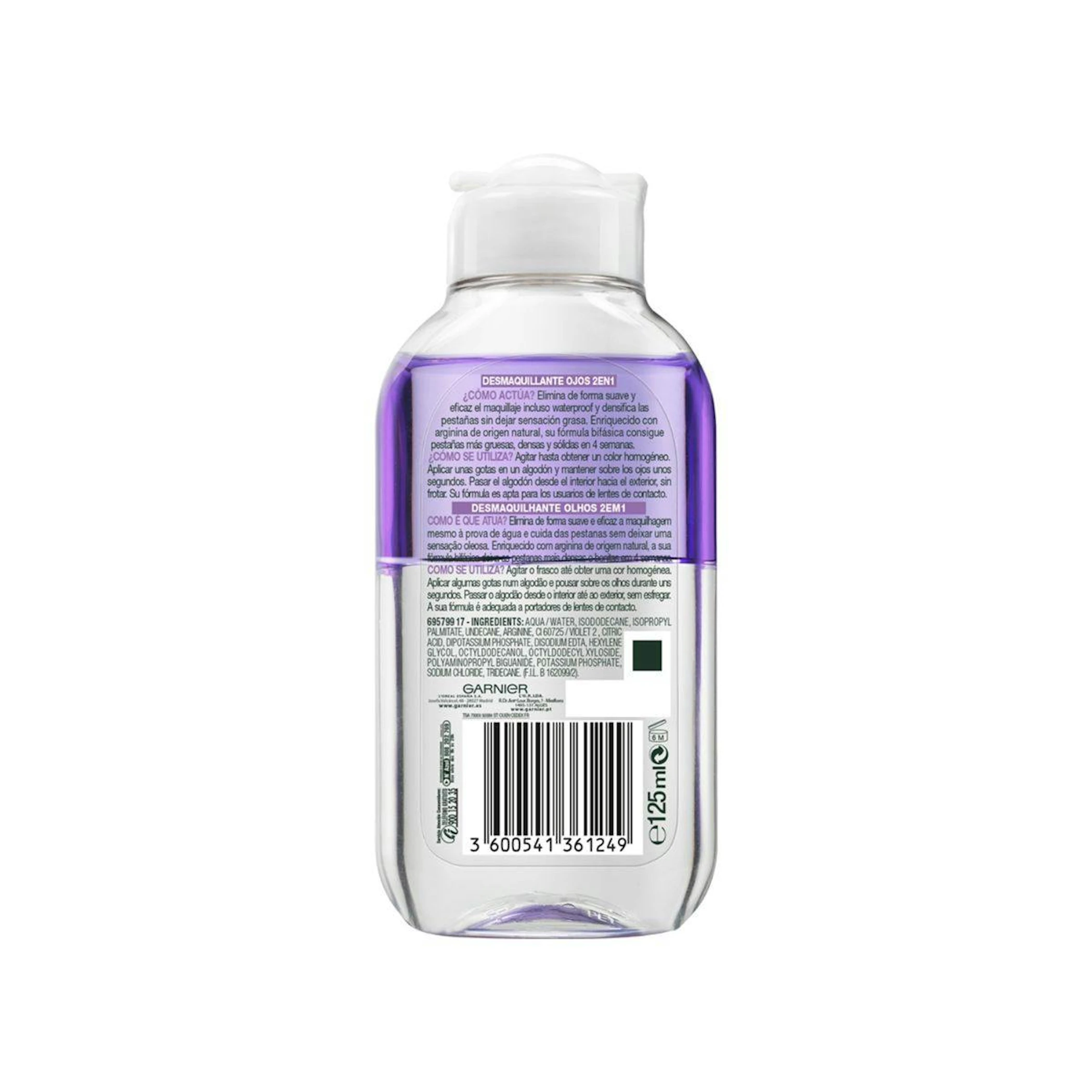 Desmaquillante De Ojos 2 En 1 Garnier 125Ml