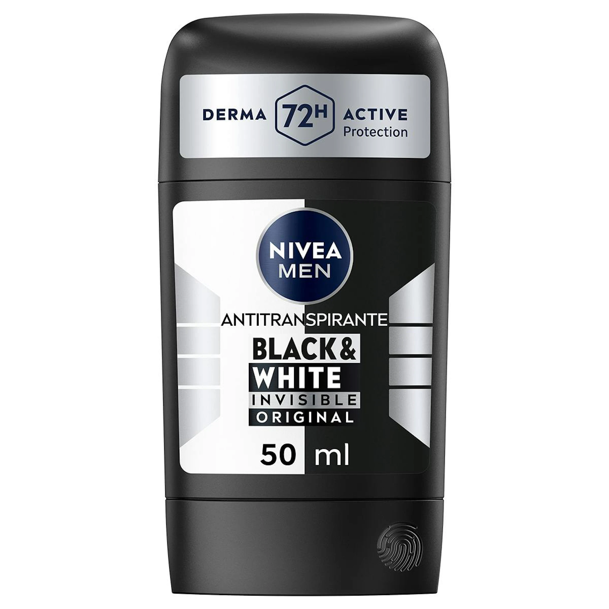 Desodorante En Barra Black & White Nivea Men 50Ml 0