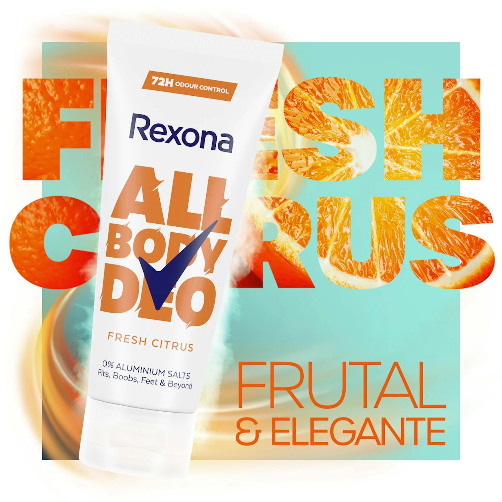Desodorante Corporal En Crema All Body Deo Fresh Citrus Rexona 75Ml