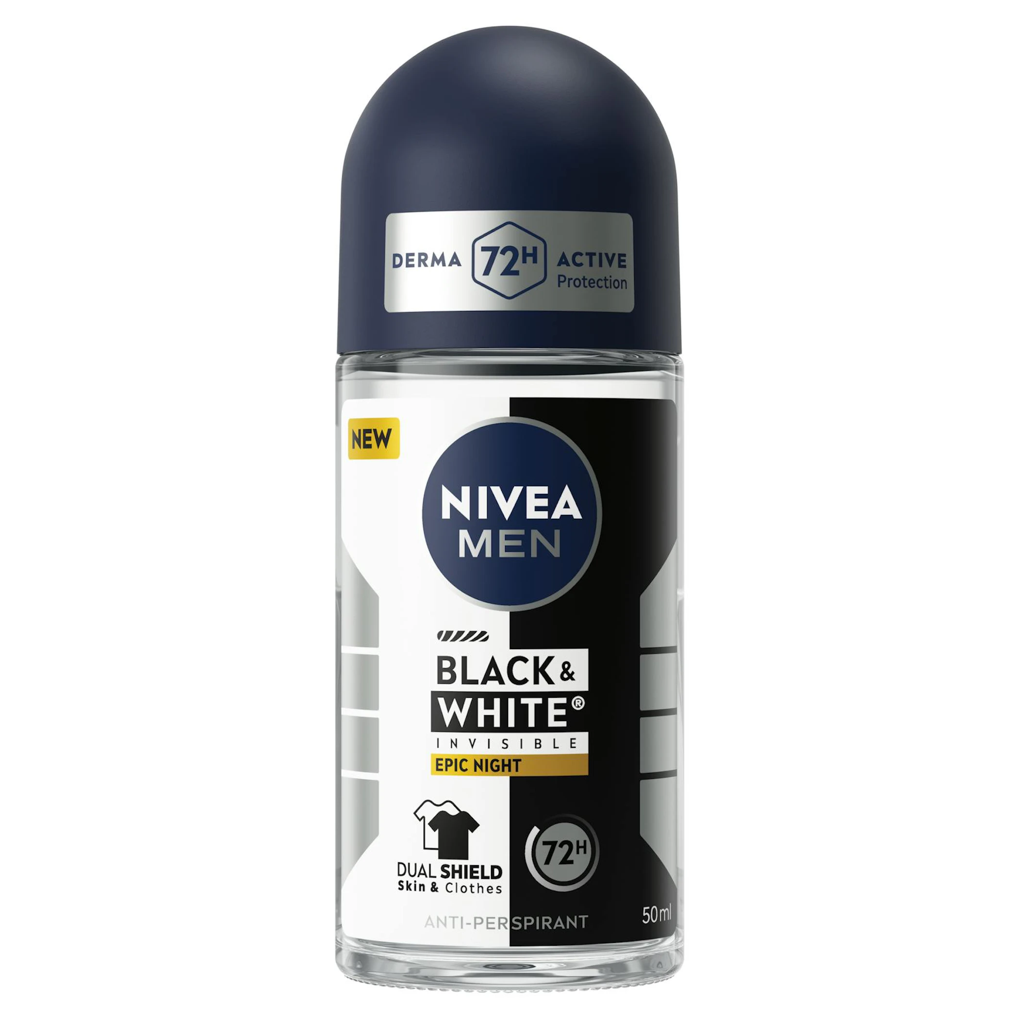 Desodorante Roll-On Black & White Epic Night Nivea Men 50Ml 0