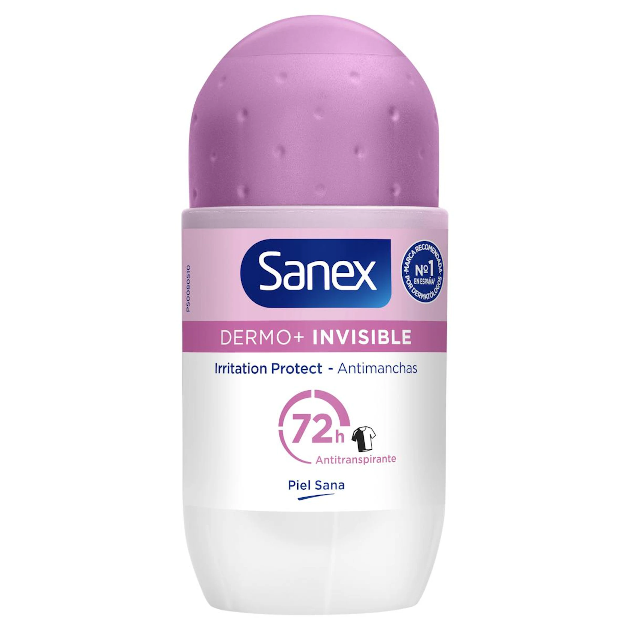 Desodorante Roll-On Dermo+ Invisible 72H Antitranspirante Sanex 50Ml