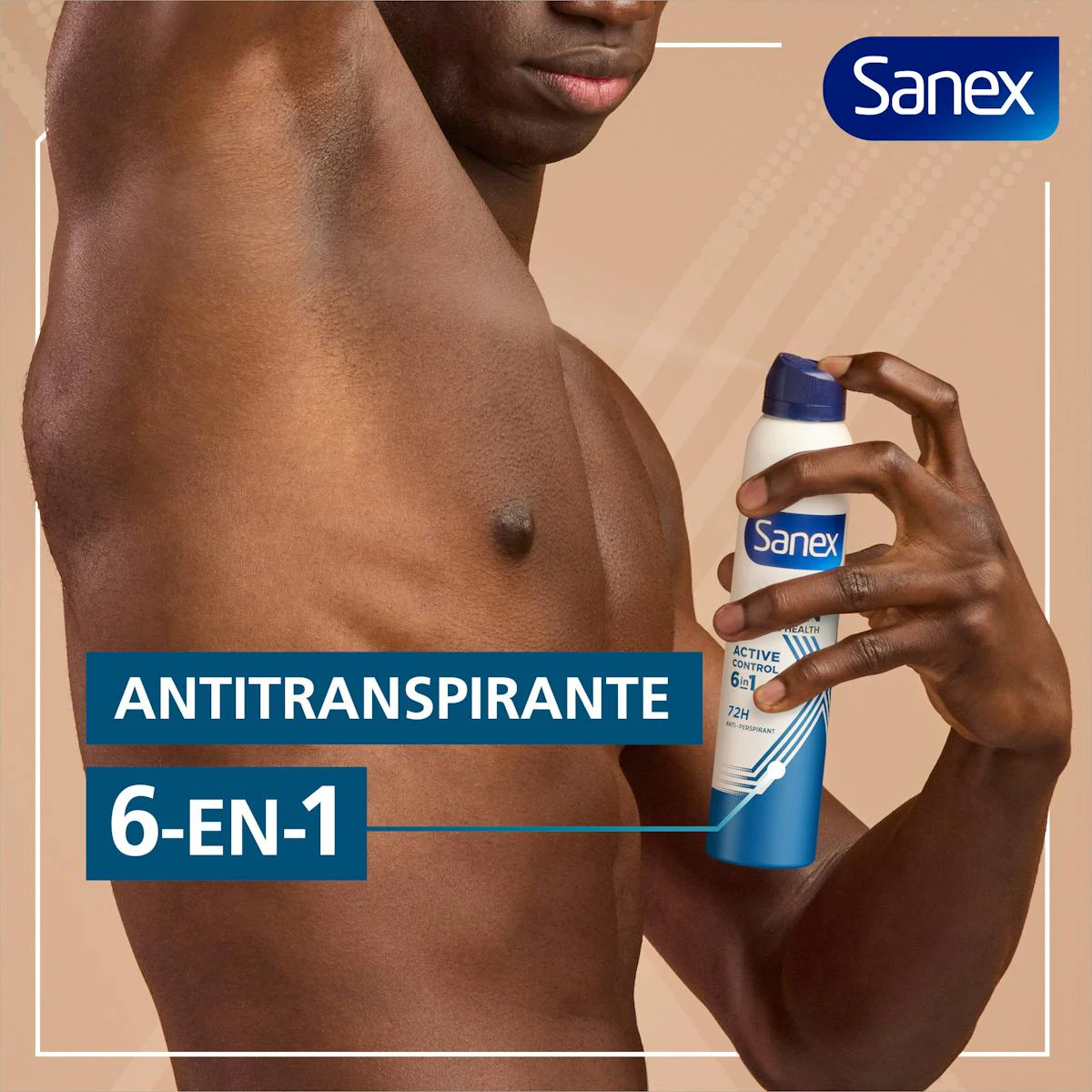 Desodorizante Spray Active Control Sanex Men 200Ml